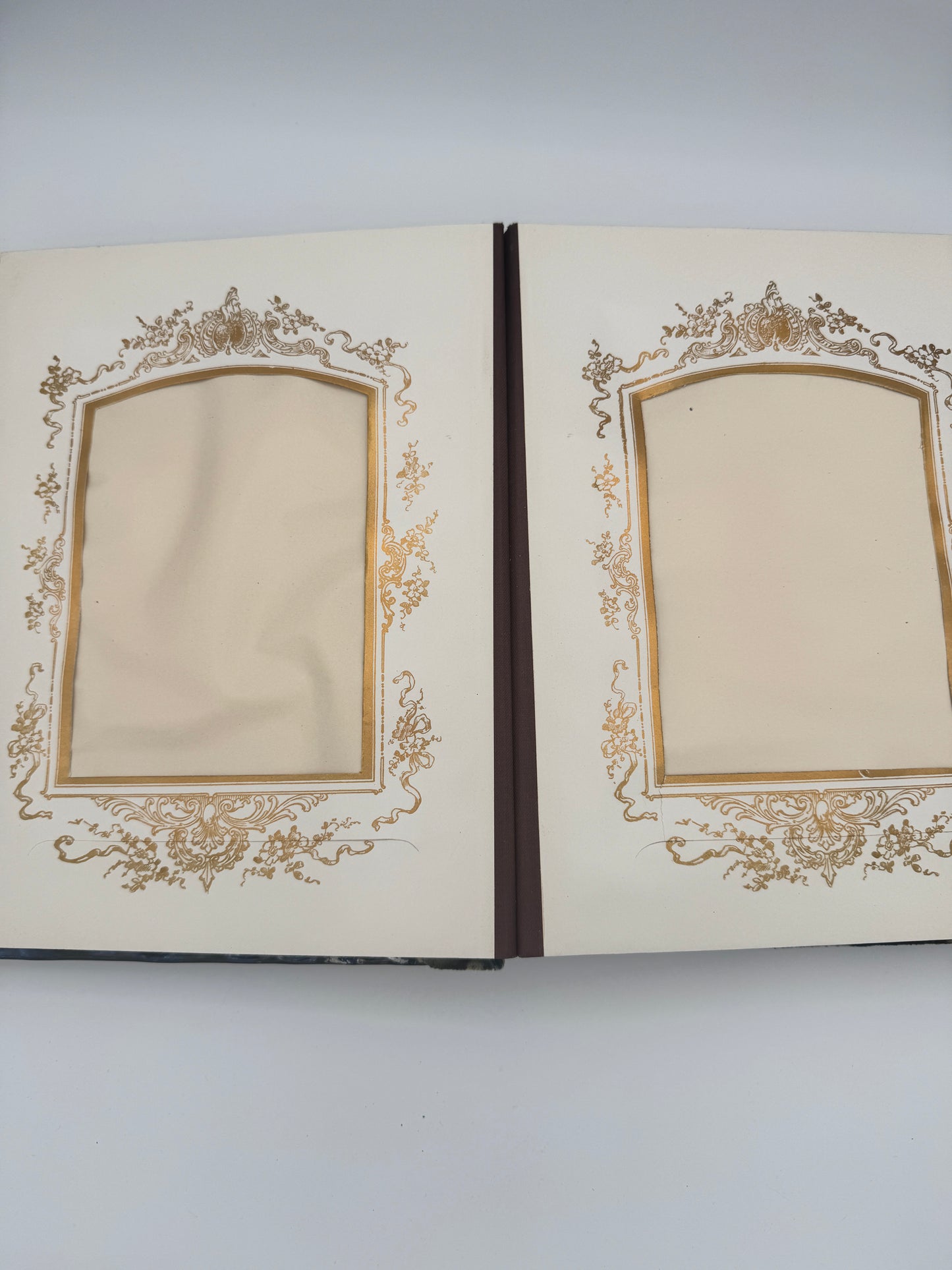 Antique Victorian Photo Album with Mirror & Clasp (c. 1870s)