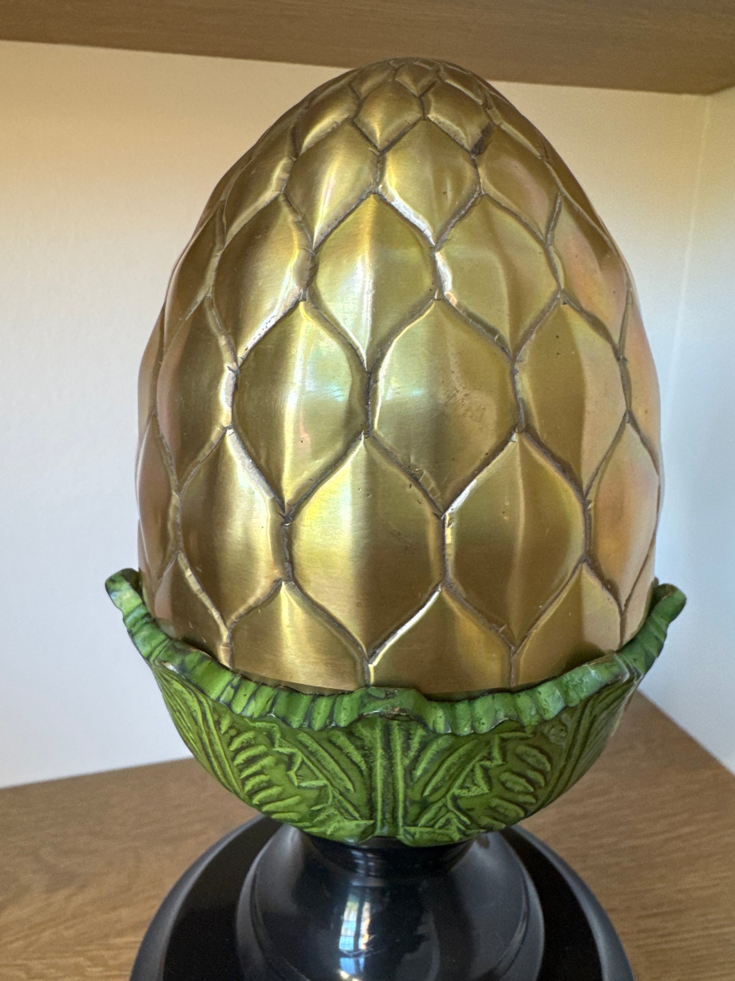 Solid Bronze Decorative Finial – Ornate Cast Design – 14.5" Tall