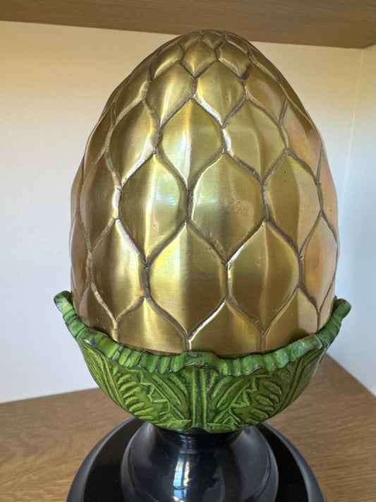 Solid Bronze Decorative Finial – Ornate Cast Design – 14.5" Tall