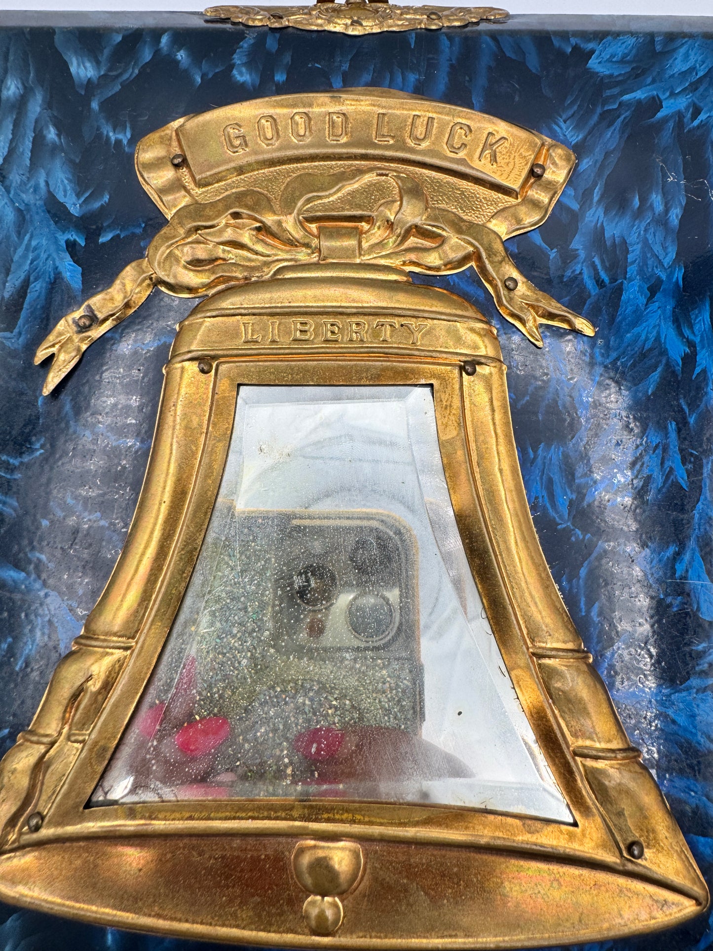 Antique Victorian Photo Album with Mirror & Clasp (c. 1870s)