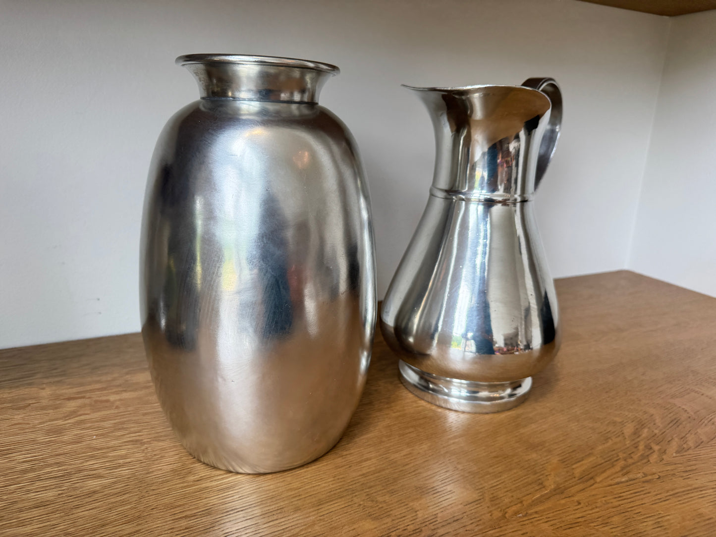 Barneys New York Silver-Plated Pitcher & Vase Set – Polished Finish with Original Tags