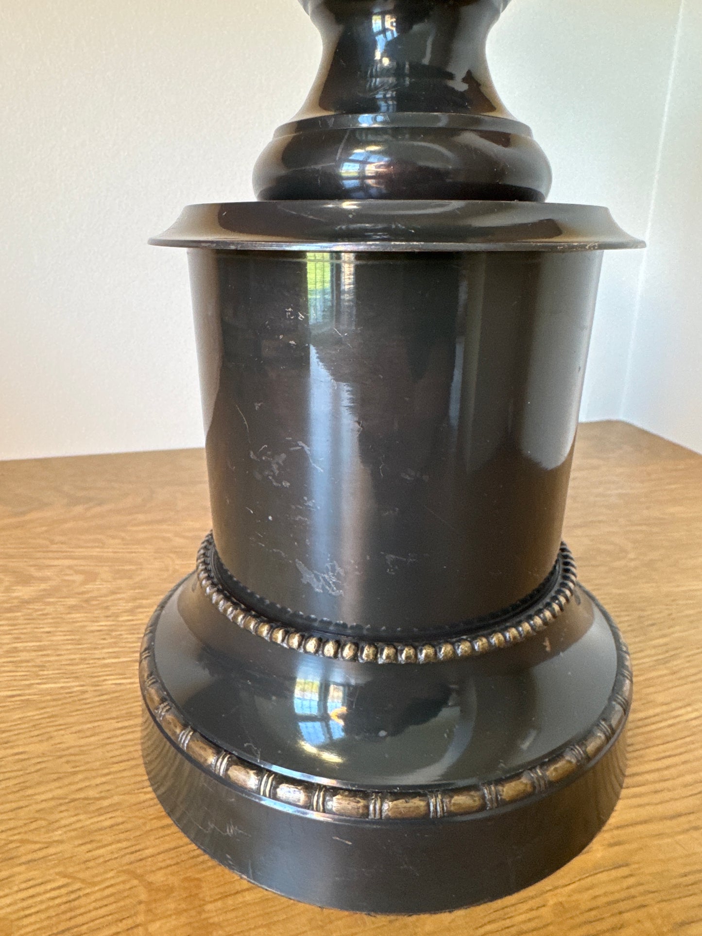 Solid Bronze Decorative Finial – Ornate Cast Design – 14.5" Tall