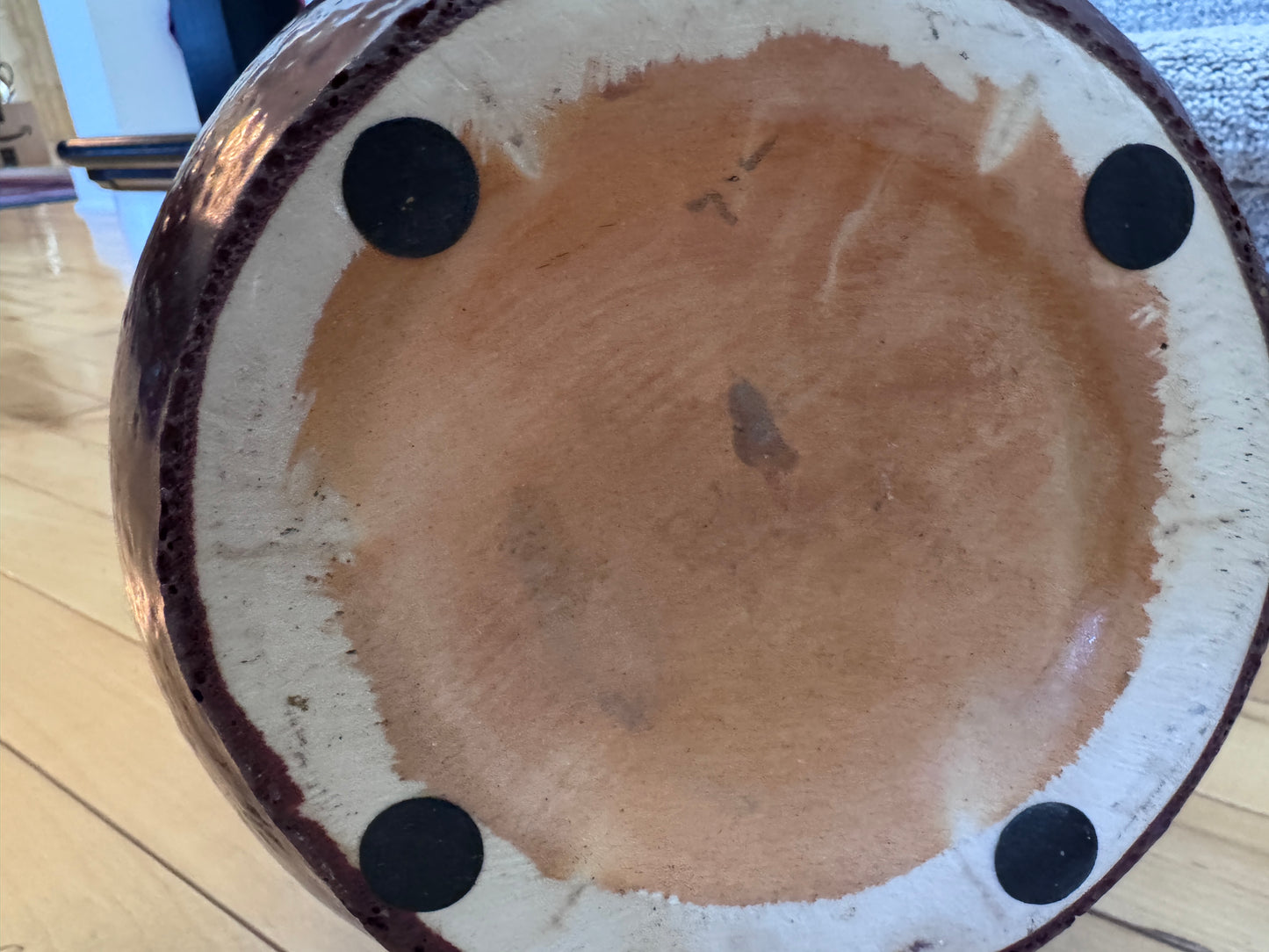 Large Chinese Oxblood “Sang de Boeuf” Double Gourd Porcelain Vase – 16.5” Tall, Mid-Century Jingdezhen Style