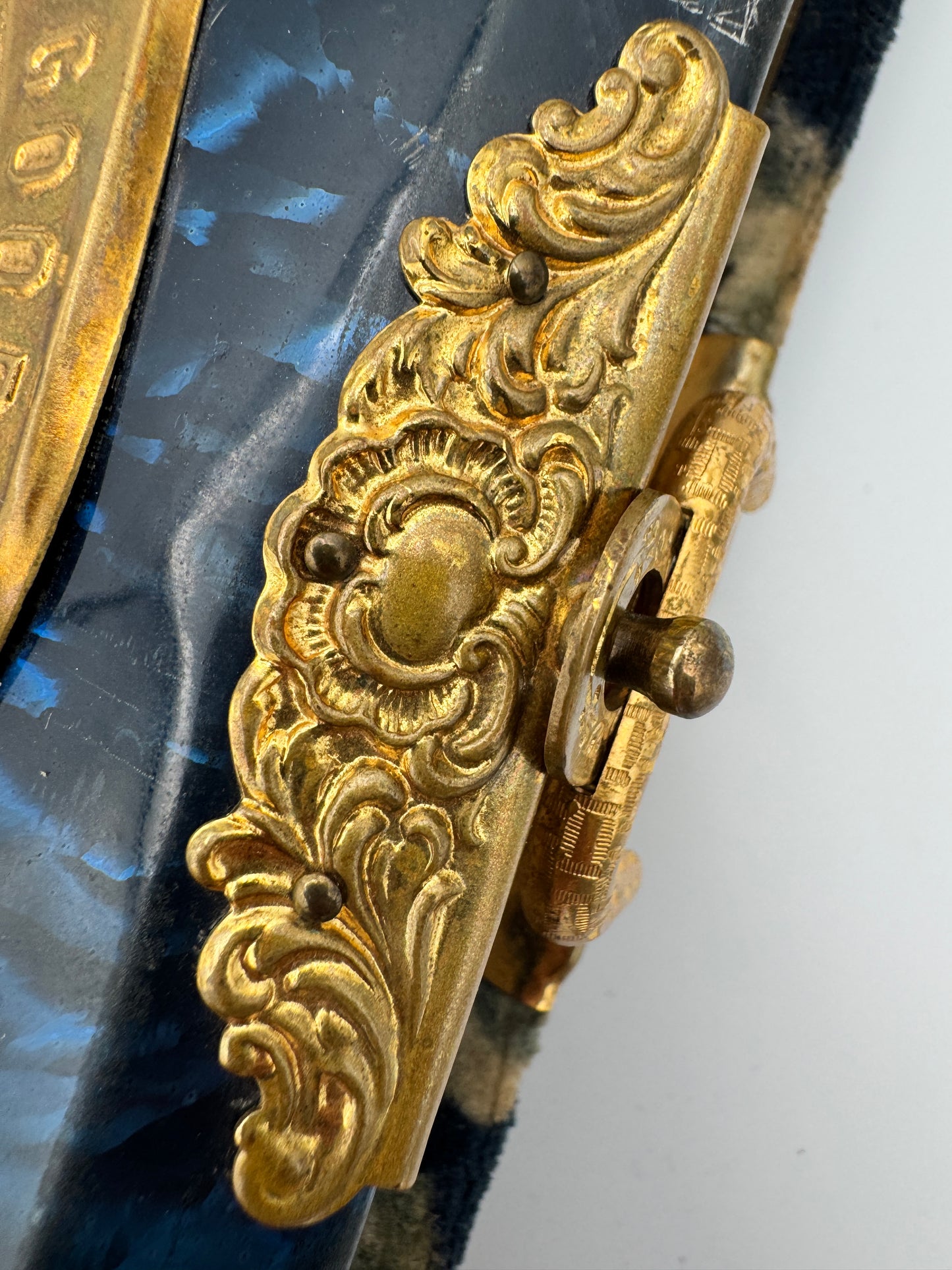 Antique Victorian Photo Album with Mirror & Clasp (c. 1870s)