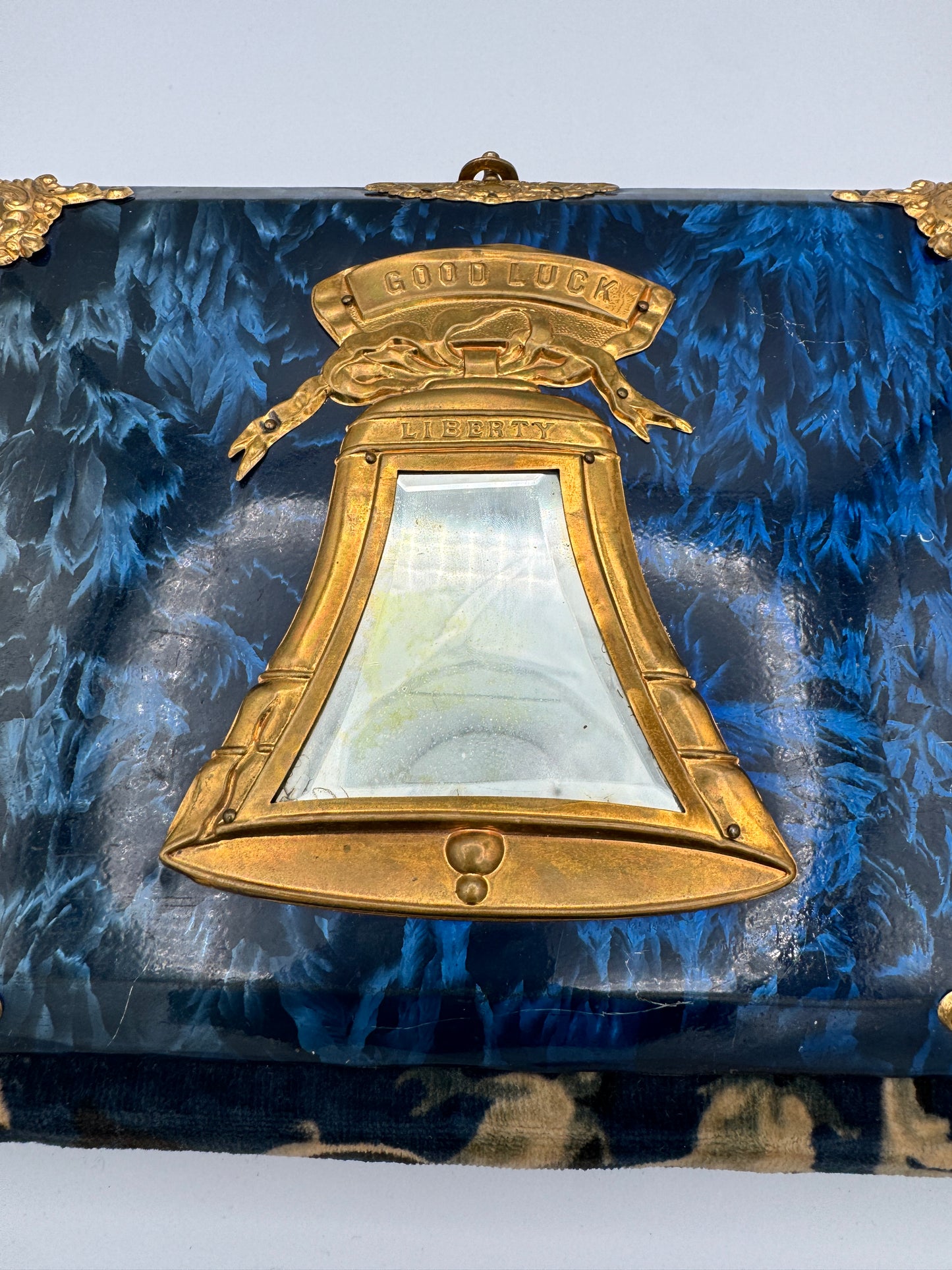 Antique Victorian Photo Album with Mirror & Clasp (c. 1870s)