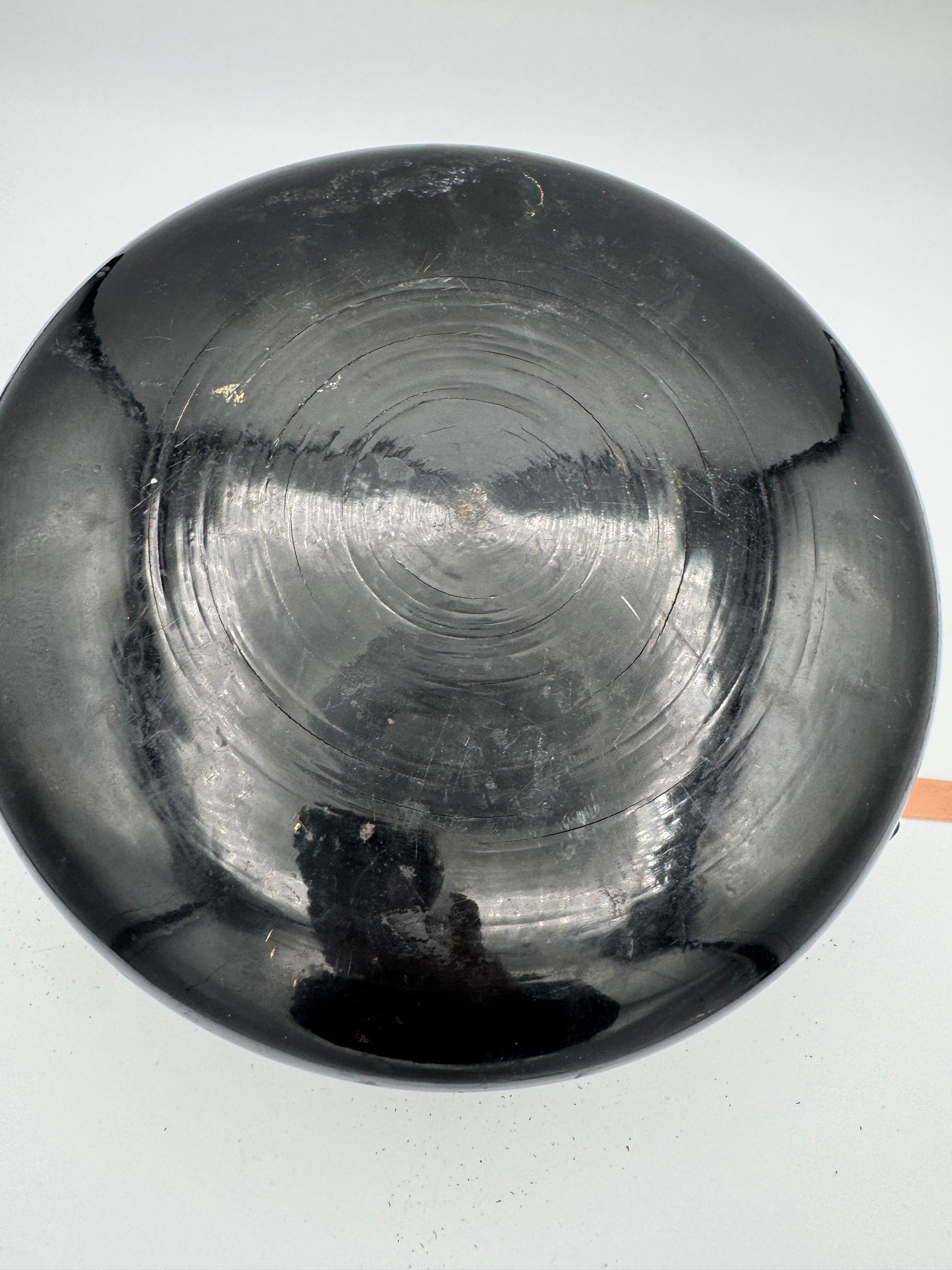 Burmese Black Lacquer Bowl with Chinthe Motif - Hand-Painted Gold Asian Art