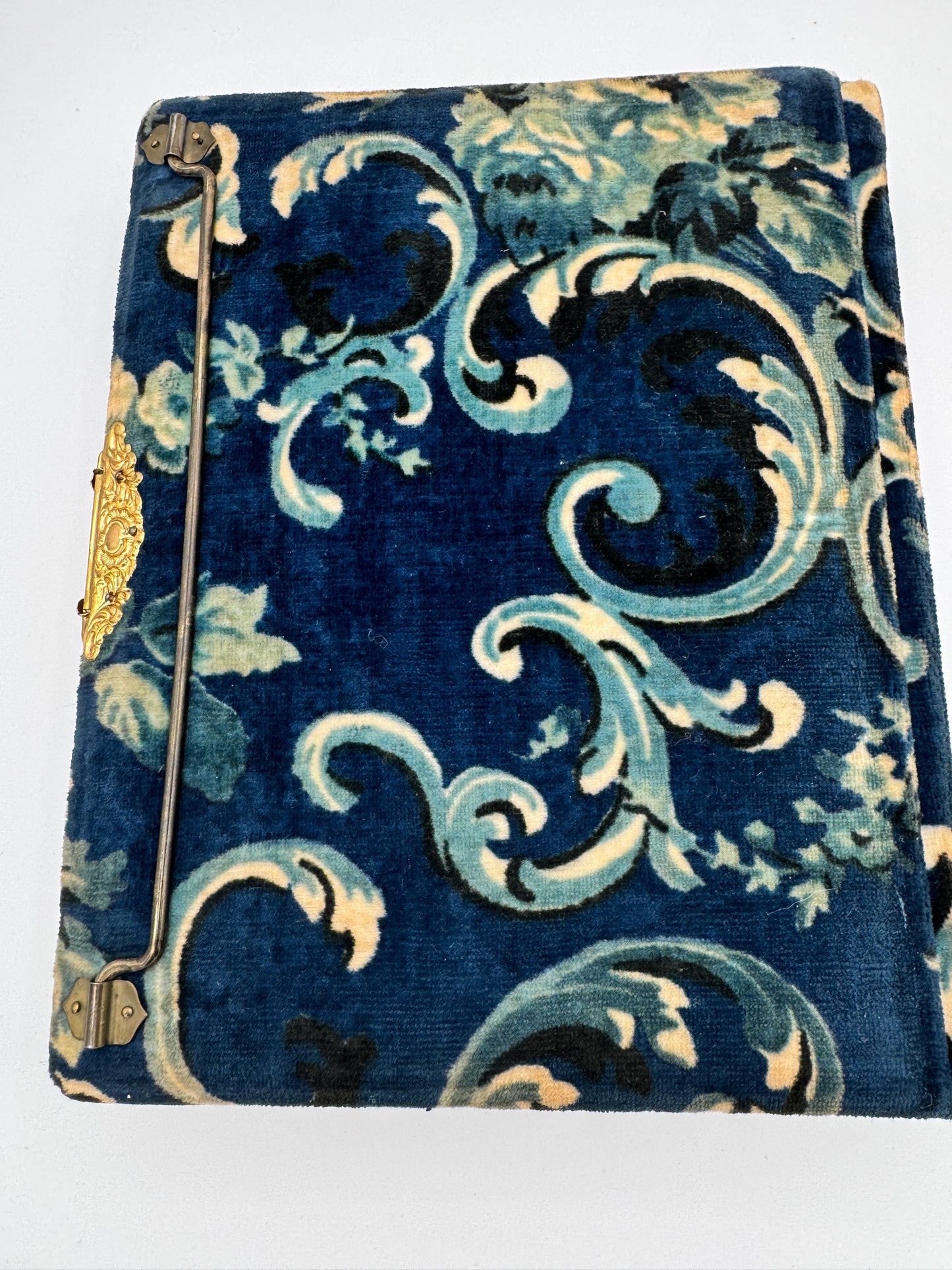 Antique Victorian Photo Album with Mirror & Clasp (c. 1870s)