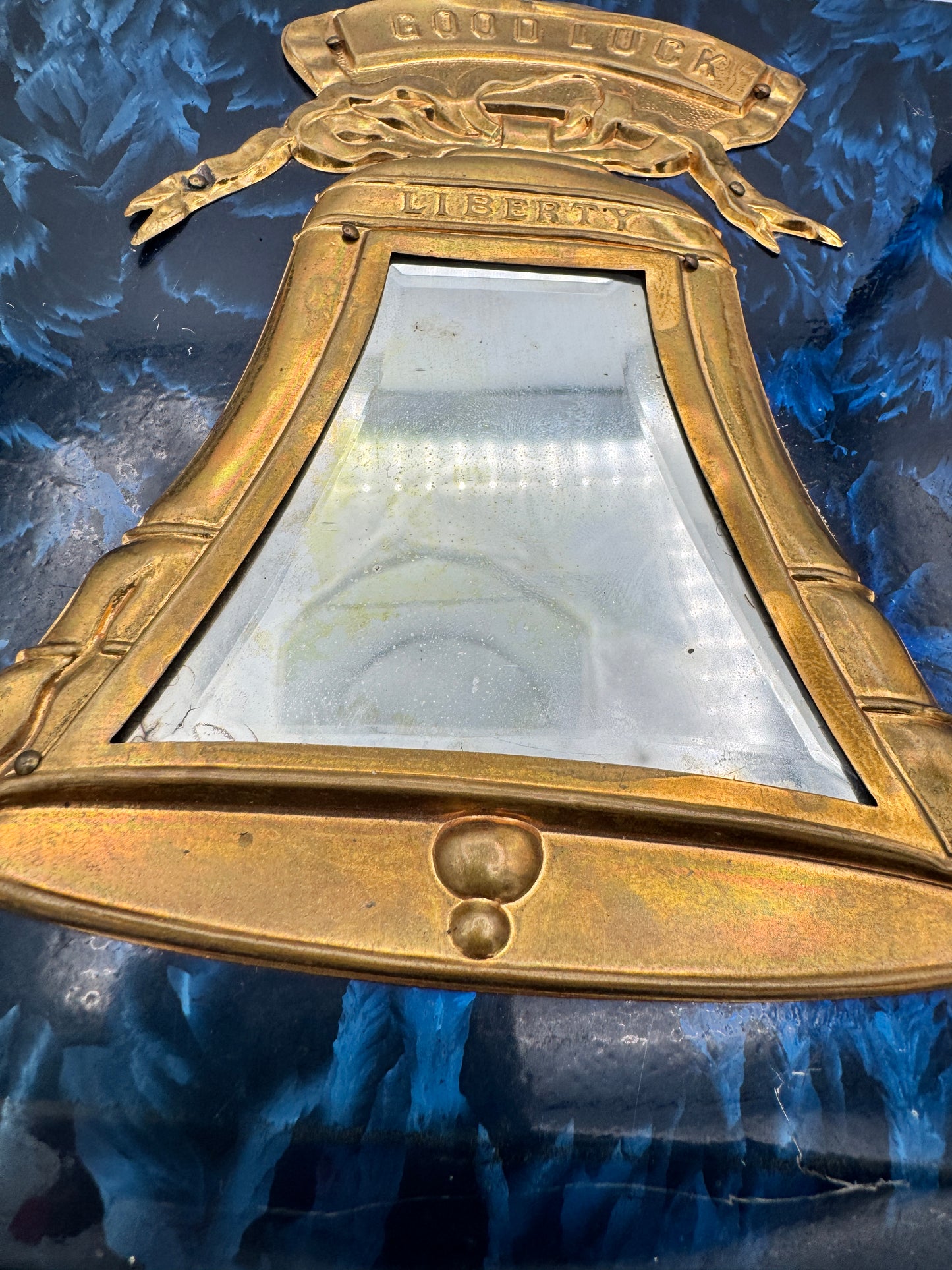 Antique Victorian Photo Album with Mirror & Clasp (c. 1870s)
