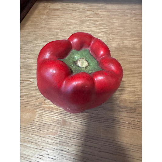 Mary Kirk Kelly Ceramic Red Bell Pepper Sculpture – Signed