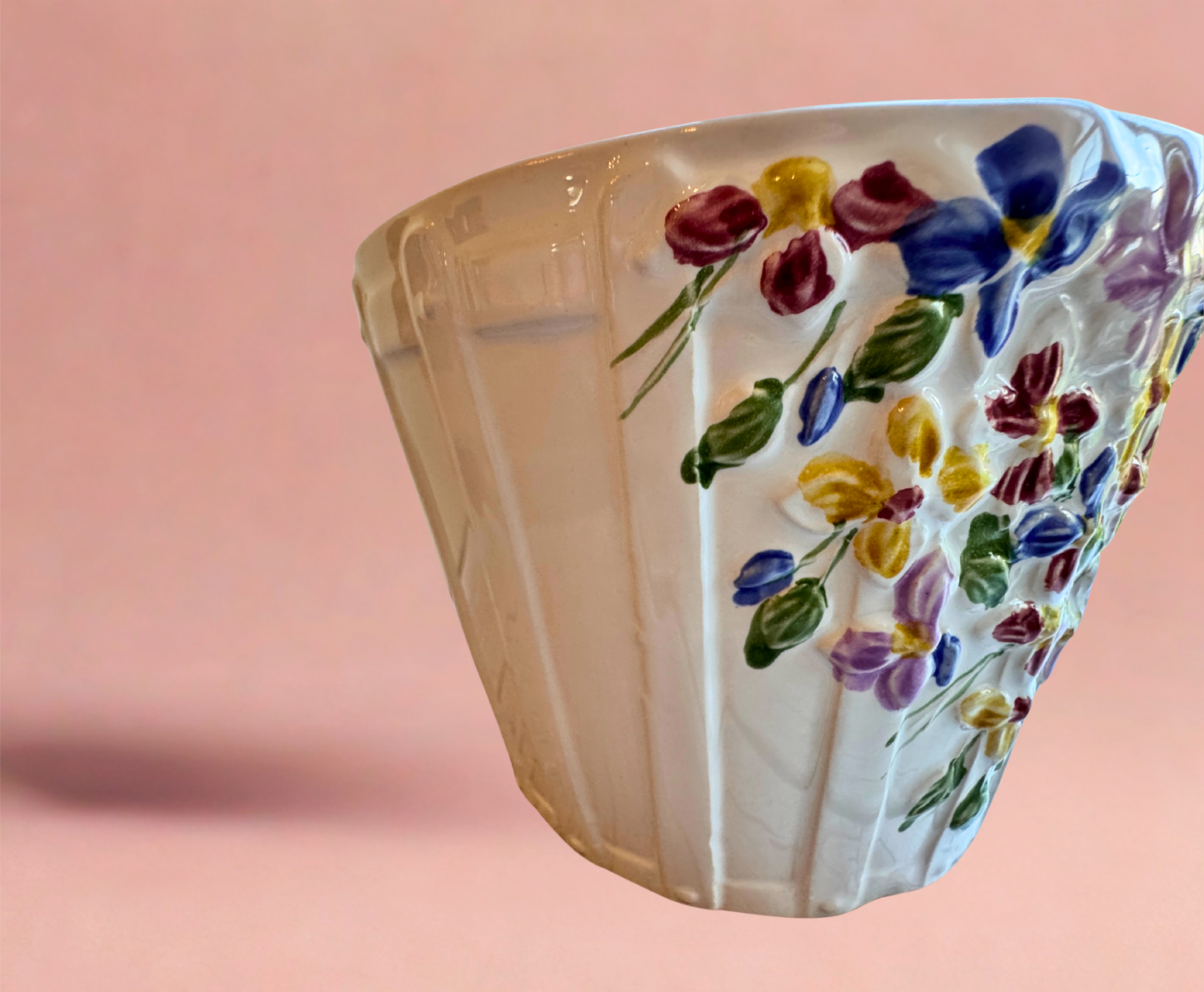Hand-Painted Floral Pot – Jay Willfred for Andrea by Sadek – Made in Portugal