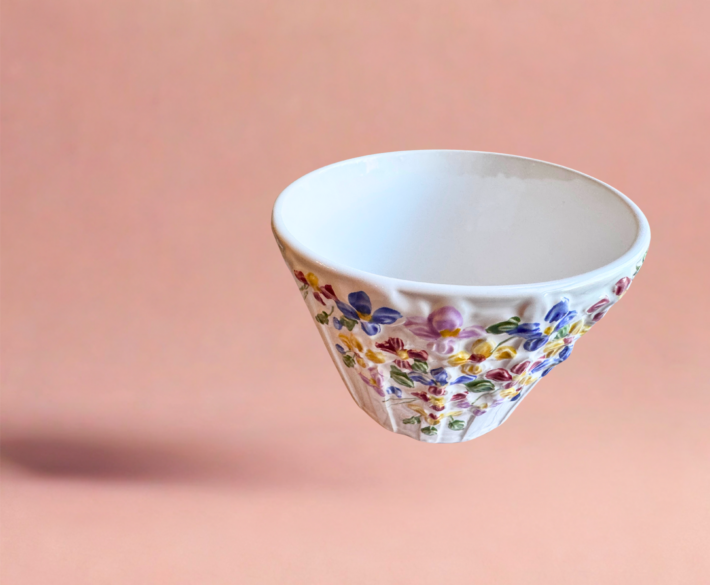 Hand-Painted Floral Pot – Jay Willfred for Andrea by Sadek – Made in Portugal