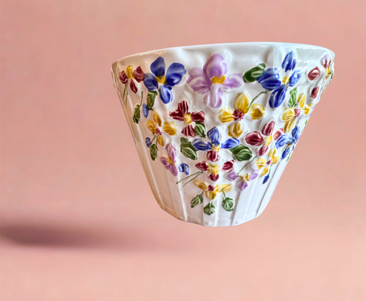 Hand-Painted Floral Pot – Jay Willfred for Andrea by Sadek – Made in Portugal