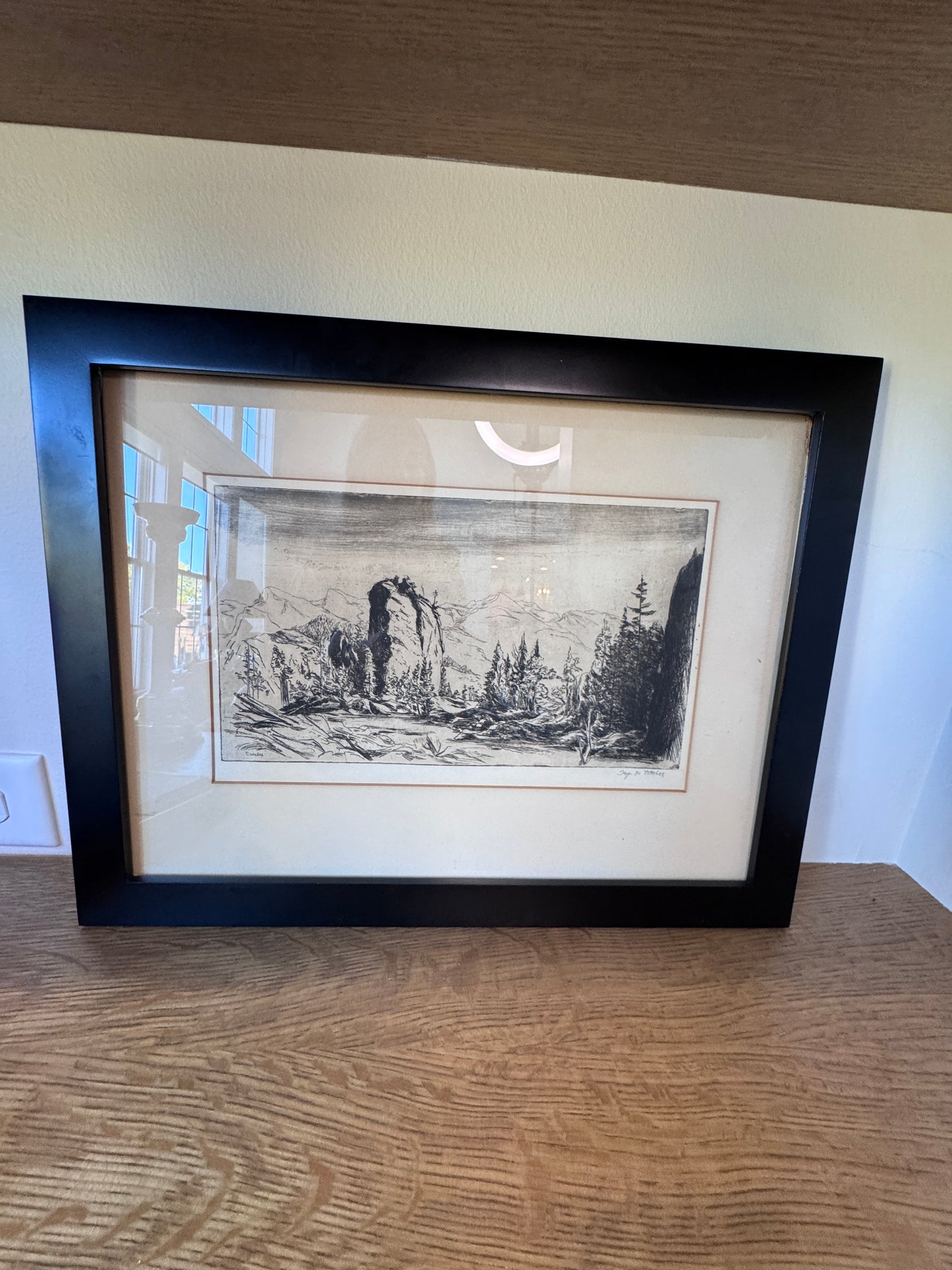 Frederic Taubes Landscape Etching - Landscape - (1900–1981) – Unframed