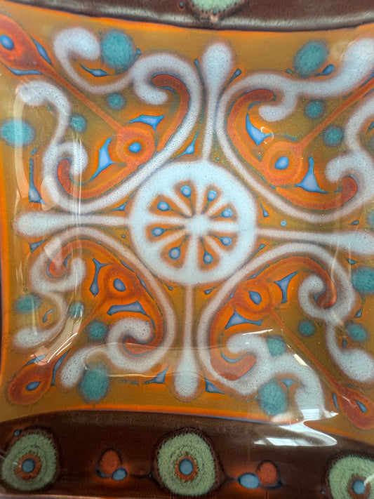 Signed Higgins Mid-Century Glass Catchall – Dearborn Studio Era (1958–1964)