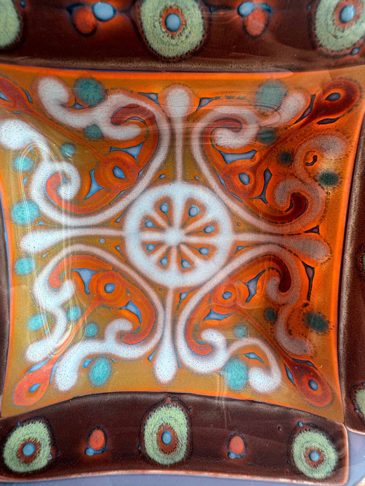 Signed Higgins Mid-Century Glass Catchall – Dearborn Studio Era (1958–1964)