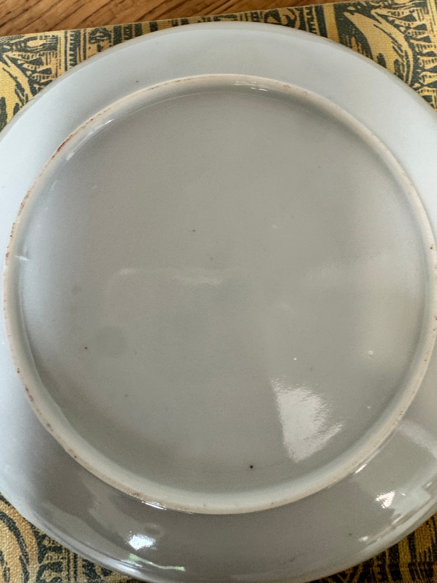 Vintage Japanese Scenic Teacups & Saucers – Pair with Gold Trim and Landscape Motifs