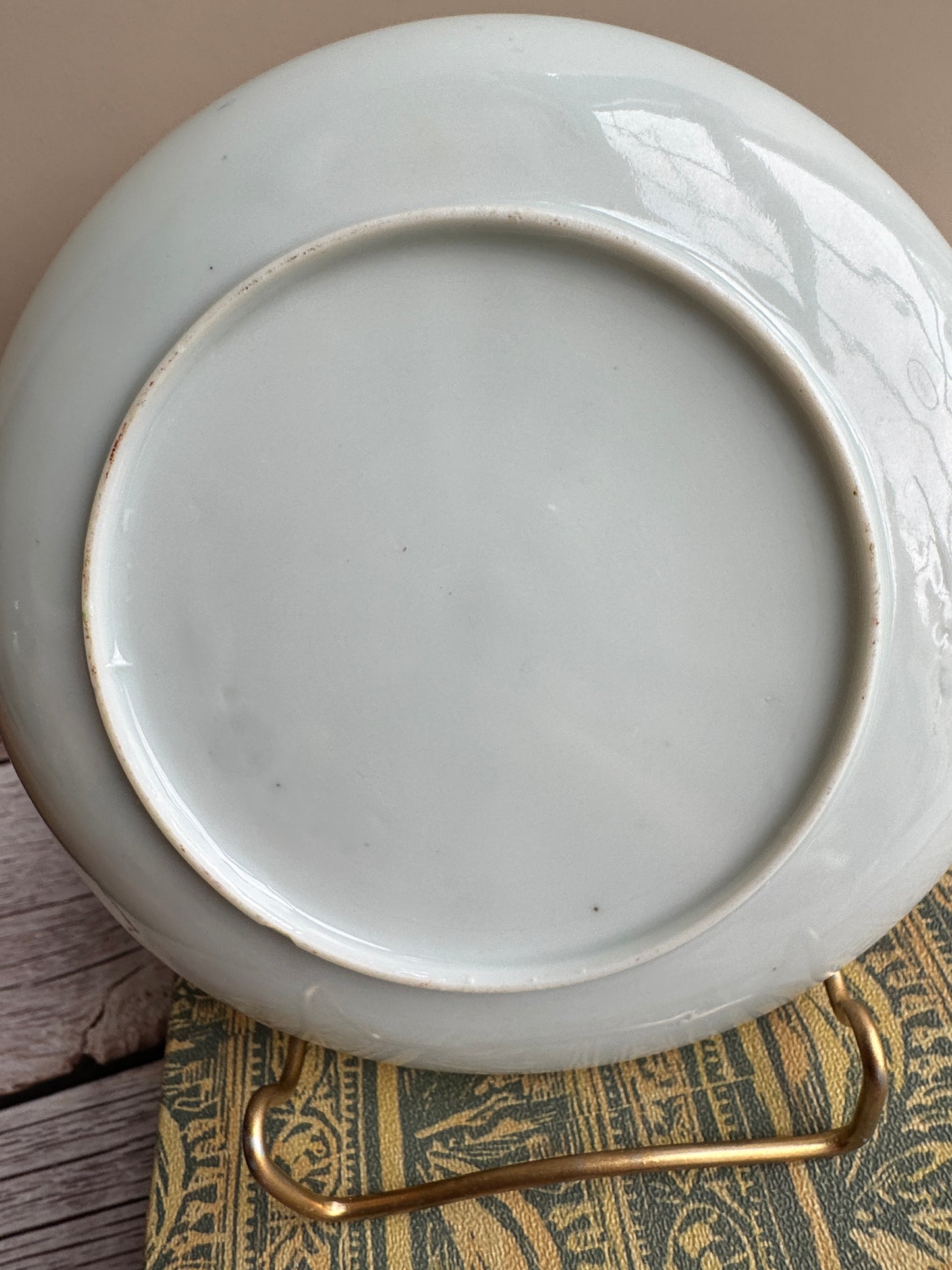 Vintage Japanese Scenic Teacups & Saucers – Pair with Gold Trim and Landscape Motifs