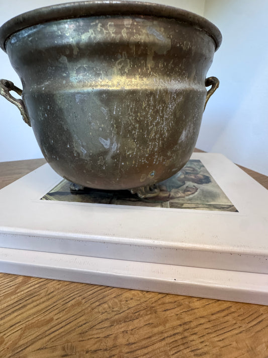 Vintage Brass Footed Jardiniere – Decorative Crafts Inc. – Made in India