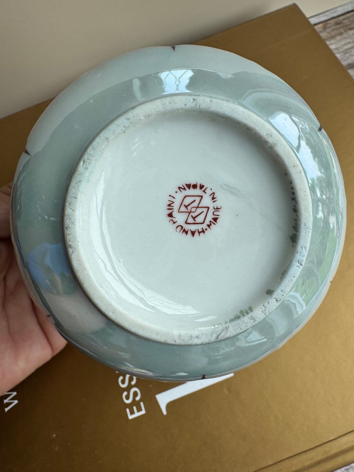 Vintage Trico Nagoya Japan Sugar Dish Set – 1930s Hand-Painted Floral with Spoon & Plate