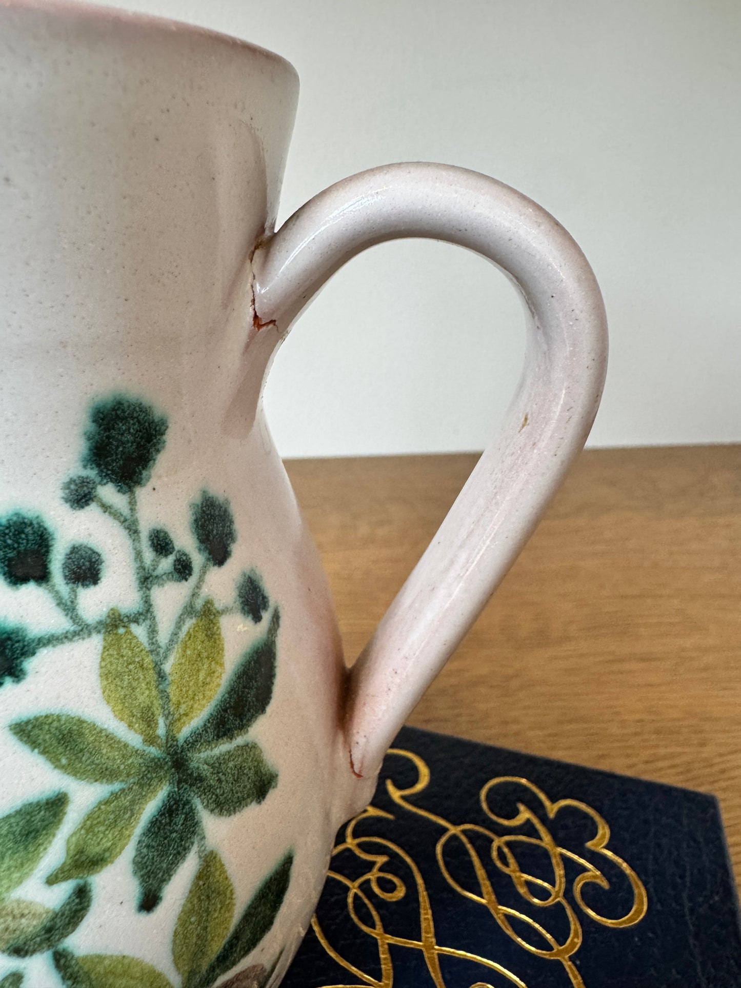 Rare Vintage Meister Switzerland Pitcher - Repaired Handle, 4.5" x 6.5"