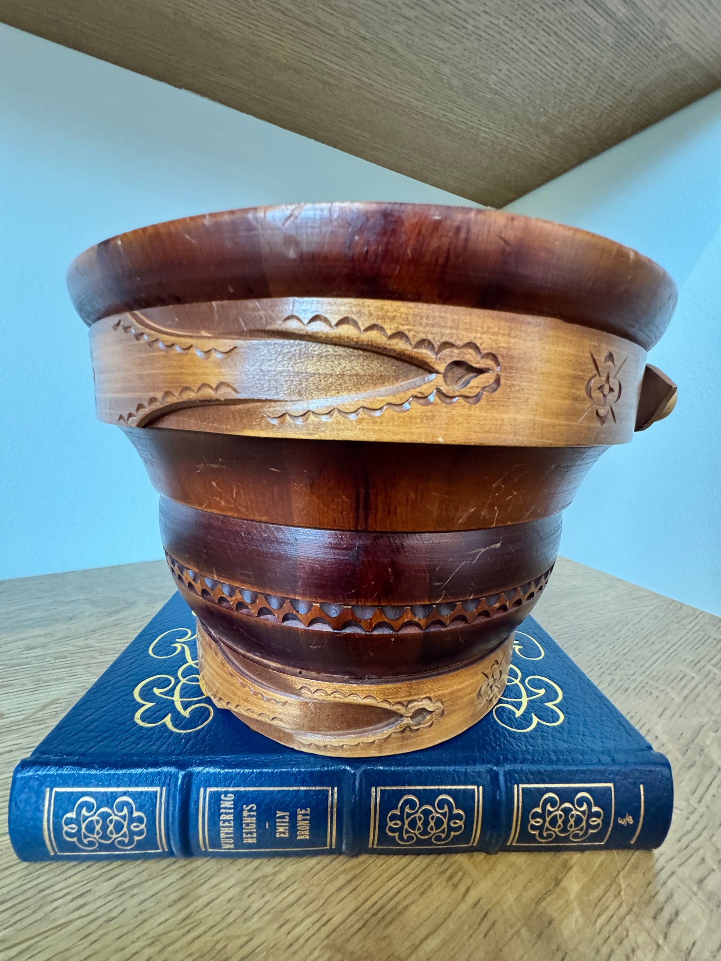 Original Swiss Wooden Milk Bucket - Handcarved in Switzerland