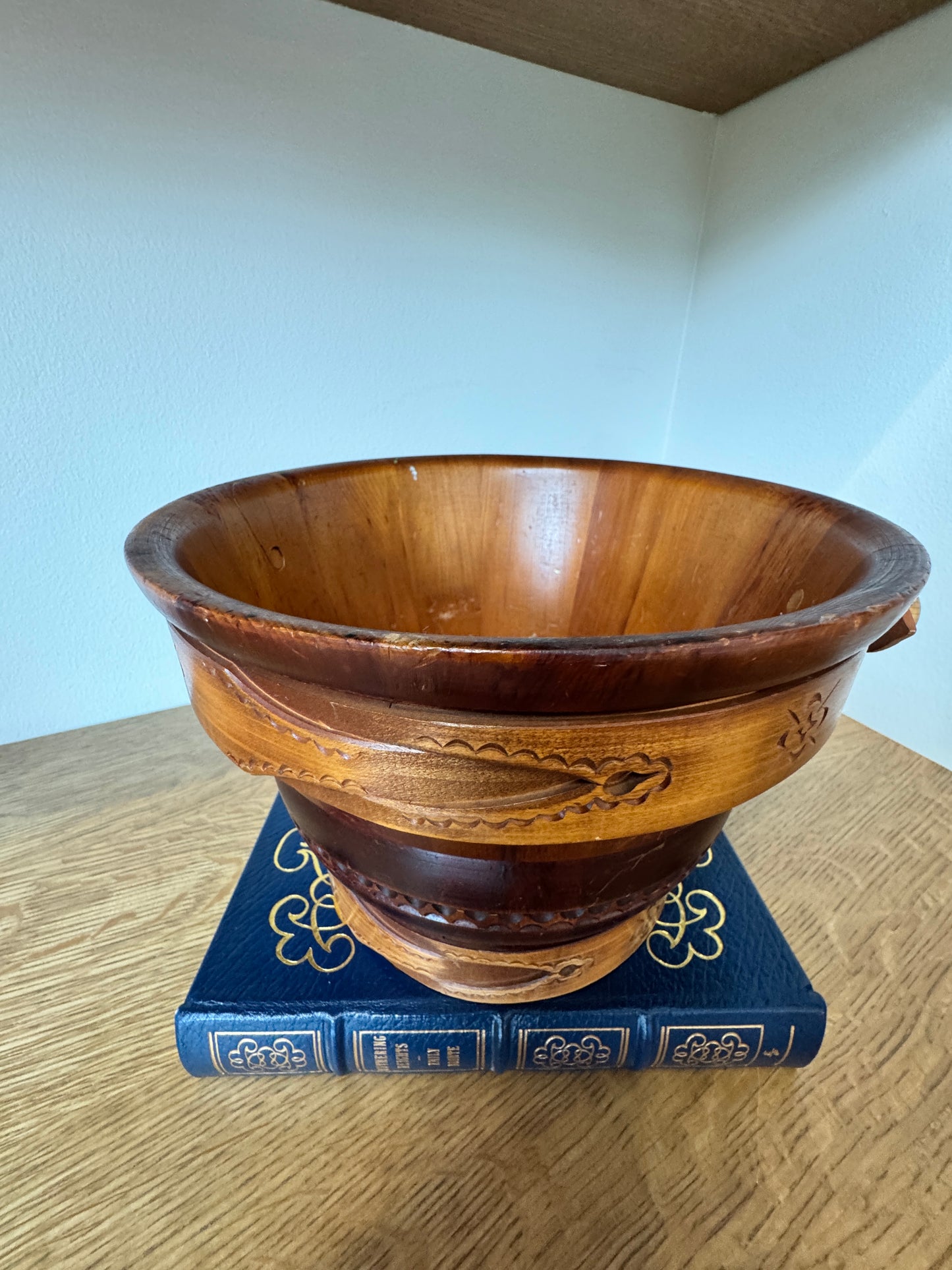 Original Swiss Wooden Milk Bucket - Handcarved in Switzerland