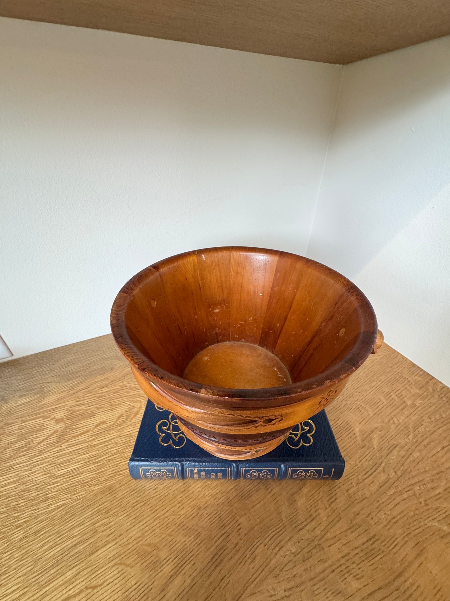 Original Swiss Wooden Milk Bucket - Handcarved in Switzerland