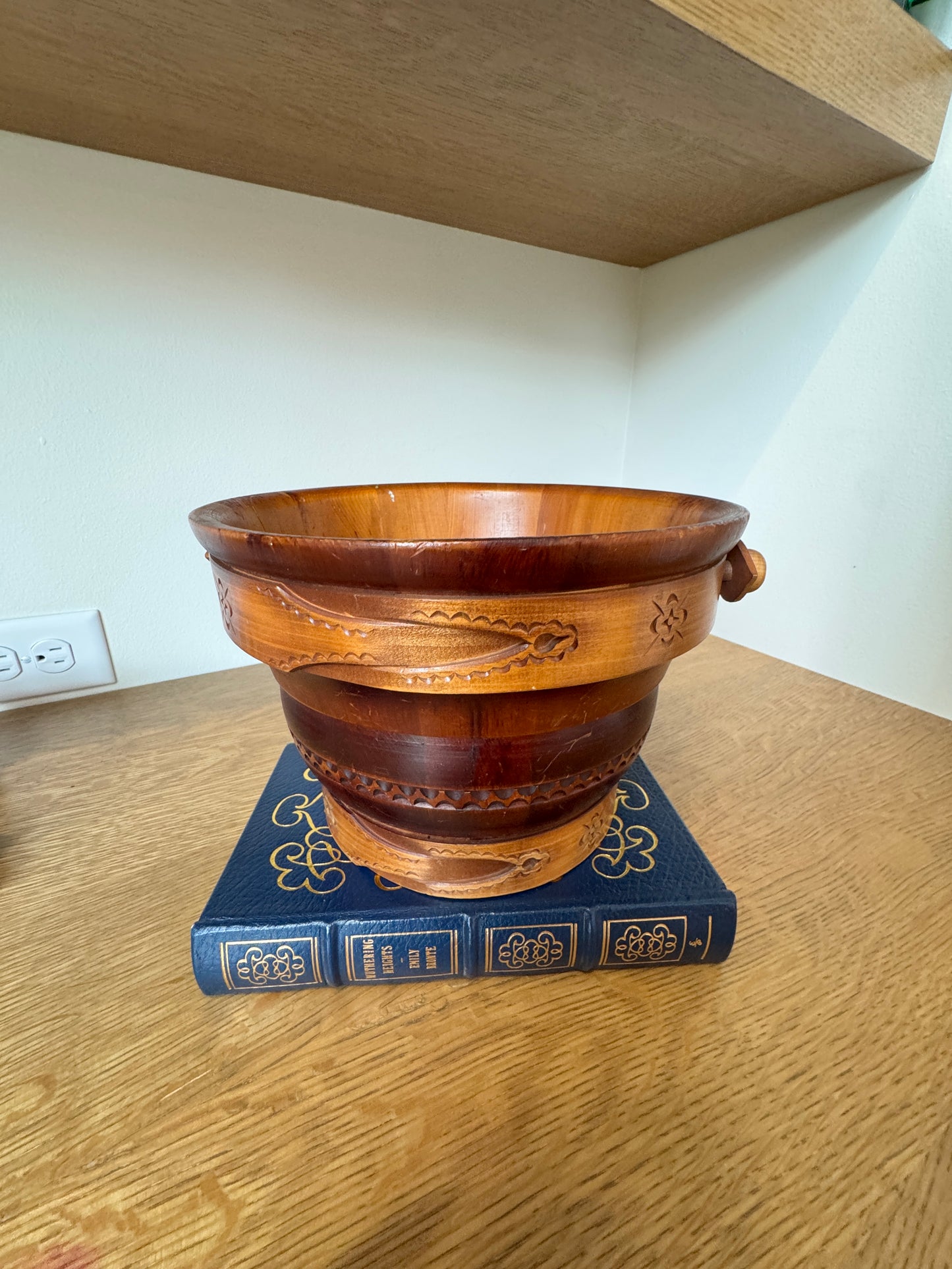 Original Swiss Wooden Milk Bucket - Handcarved in Switzerland