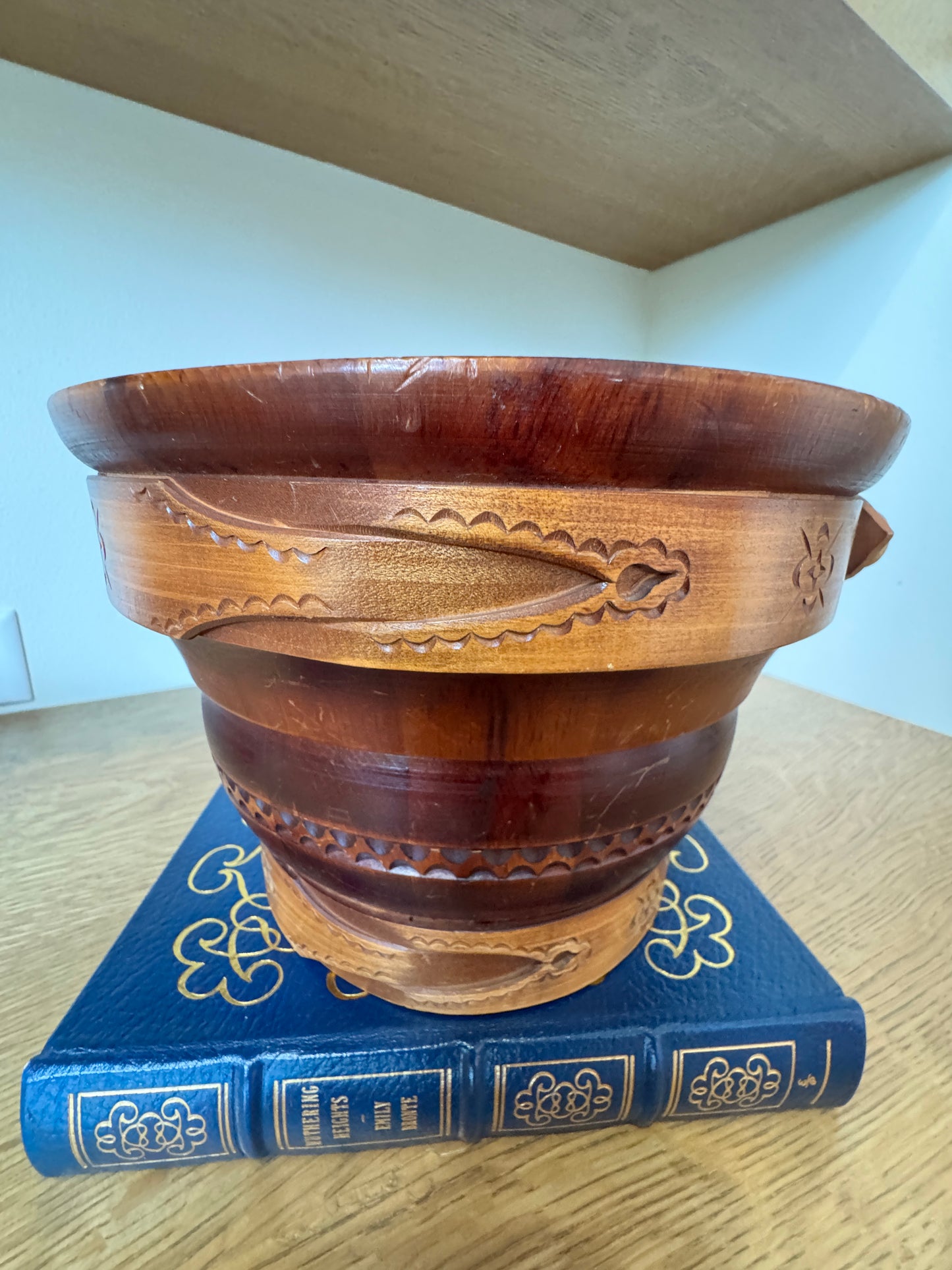 Original Swiss Wooden Milk Bucket - Handcarved in Switzerland