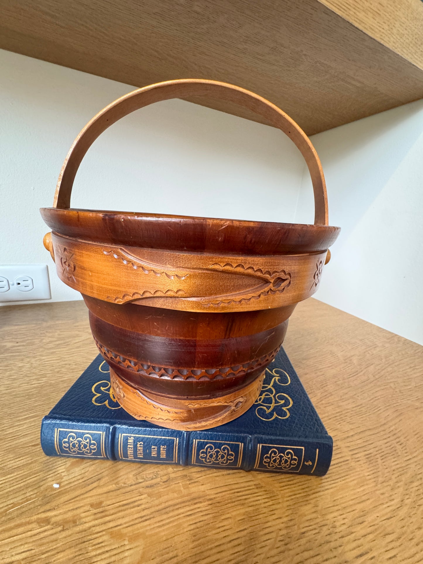 Original Swiss Wooden Milk Bucket - Handcarved in Switzerland