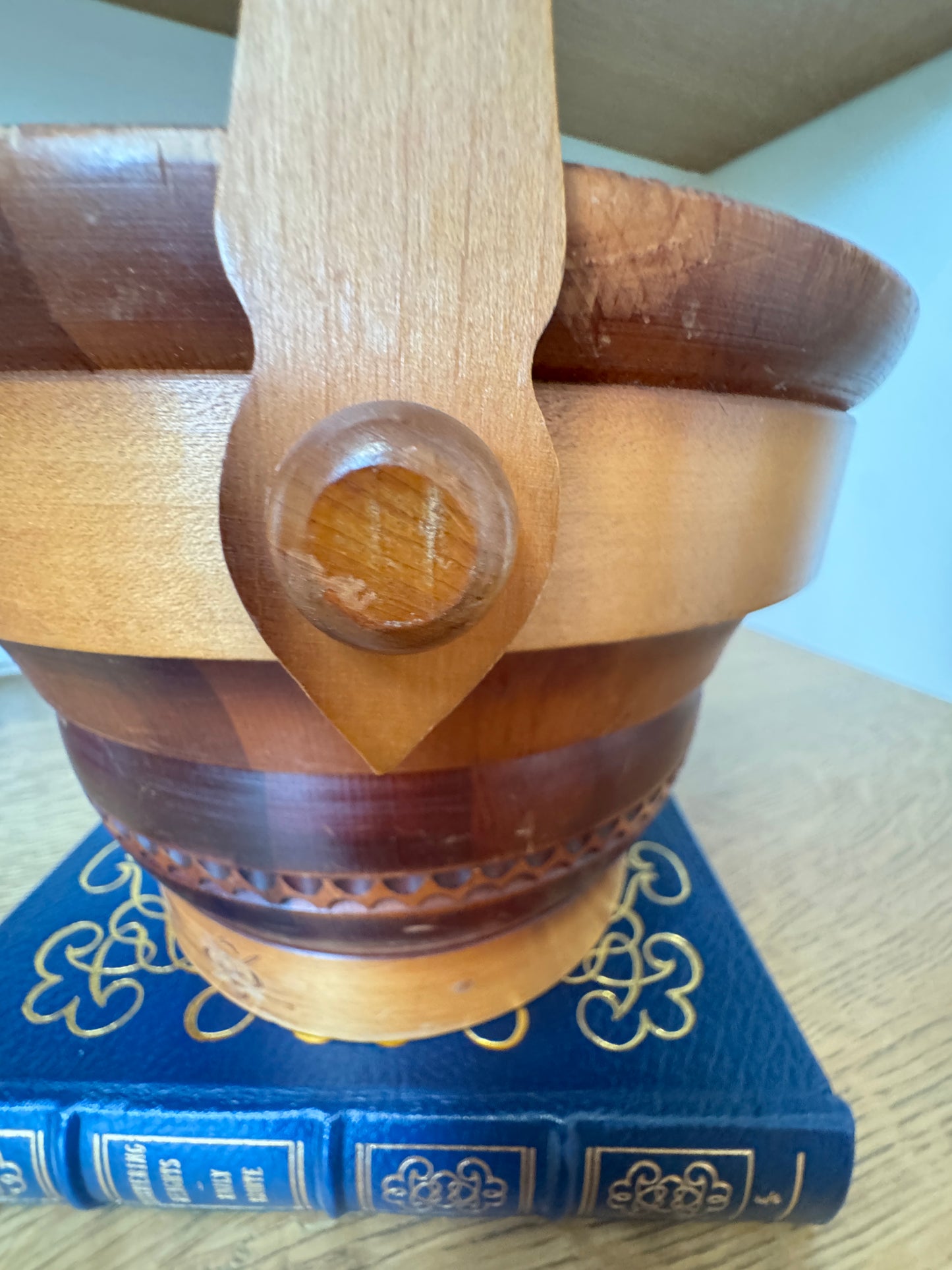 Original Swiss Wooden Milk Bucket - Handcarved in Switzerland
