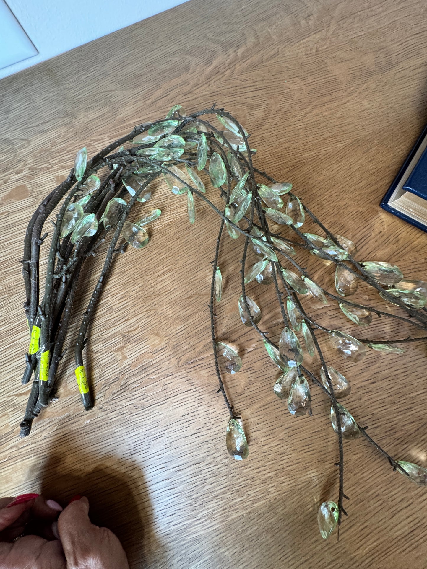 Cascading Shimmering Jewel Sprays - Set of 5