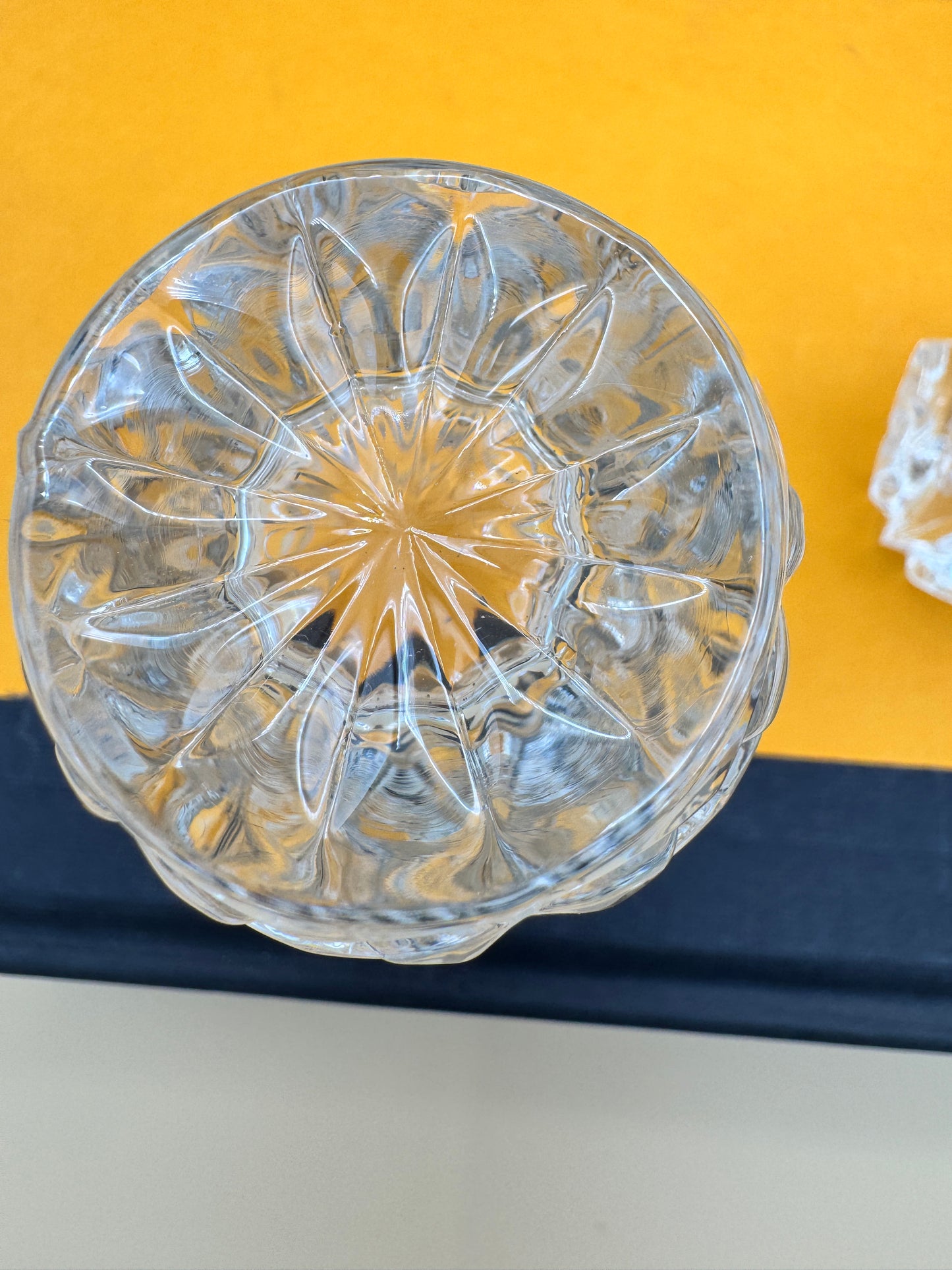 Pair of Crystal Toothpick Holders – Anna Hutton Bleikristall 24% Lead Crystal + Unmarked Pressed Crystal
