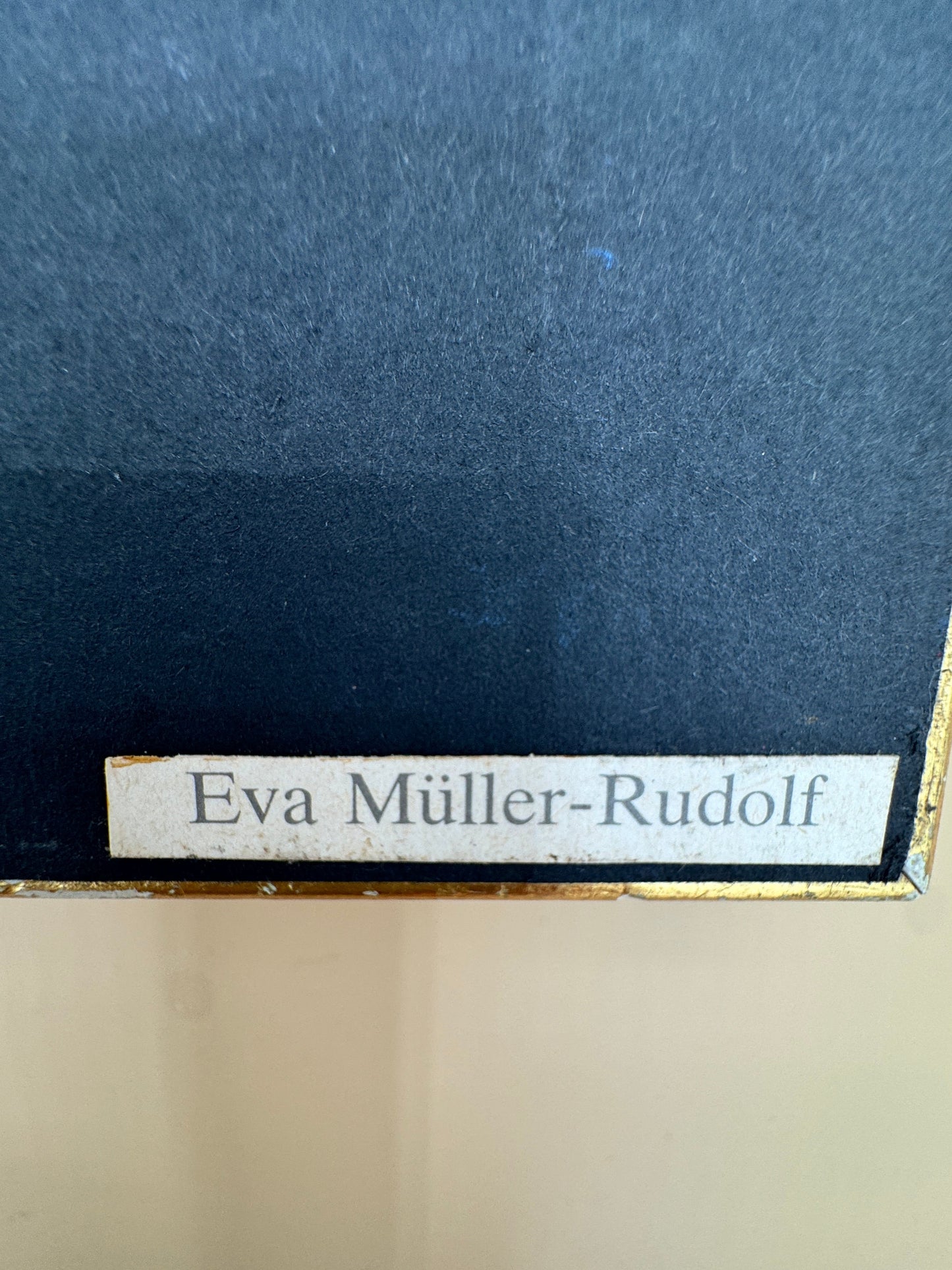 Framed Harlequin Pierrot Print by Eva Müller-Rudolf (Typed Label) – Small Theatrical Wall Art (4.5” x 4”)