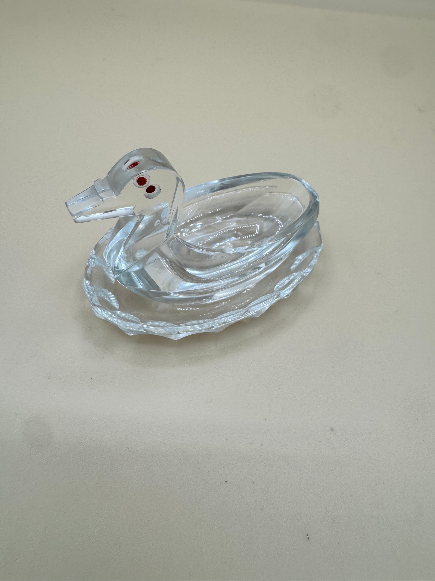 Crystal Duck Salt Cellar – Made in Czechoslovakia