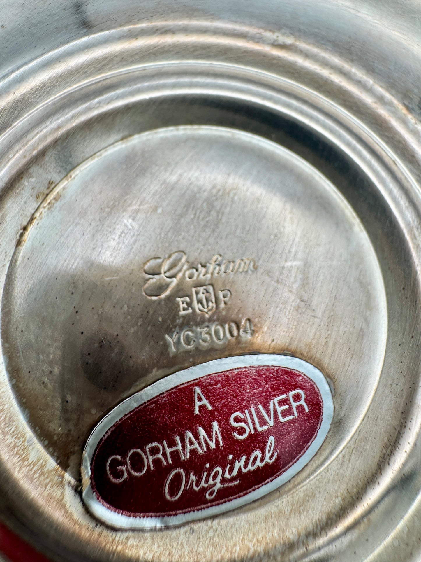 Vintage Gorham “Chantilly” Silver-Plated Candlestick Pair – Mid-Century Scrollwork