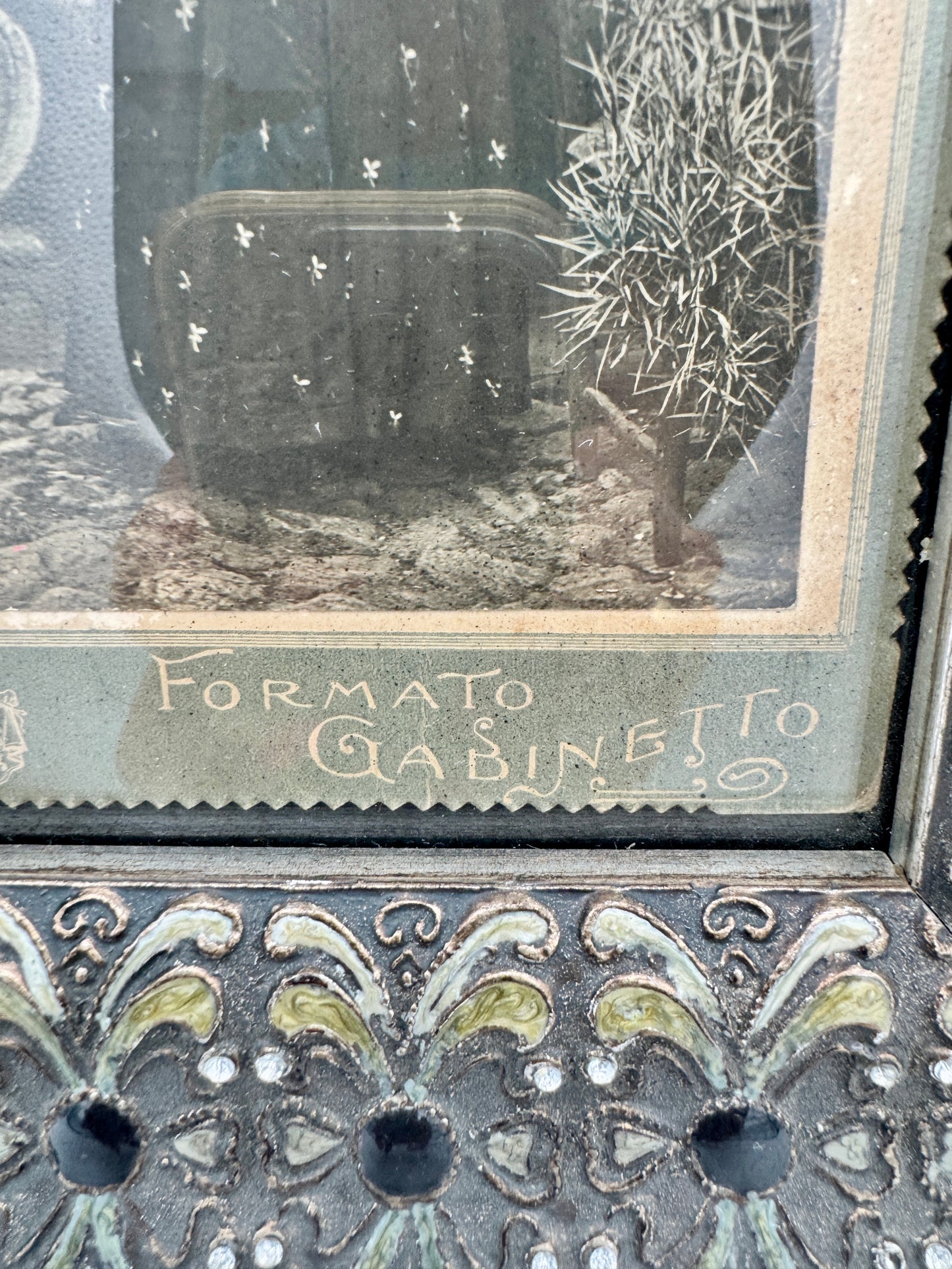 Antique Italian Formato Gabinetto Potrait - Early 1900s Cabinet Photograph