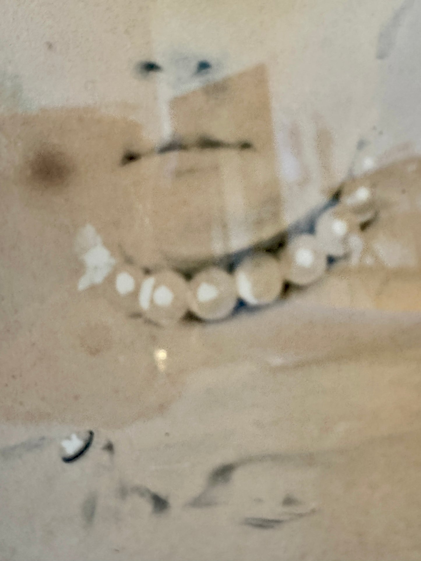 Victorian Mourning Portrait in Original Oval Wood Frame – 25" Antique Memorial Artwork