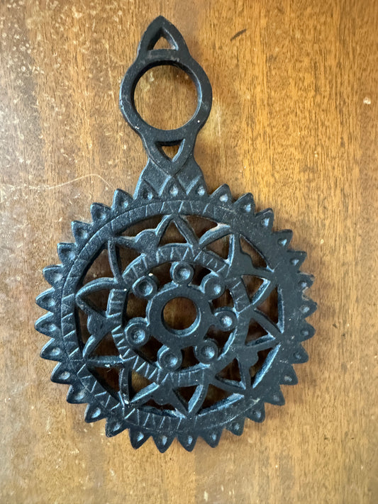 Vintage Cast Iron Trivet – EMIG Marked “T56”, Black Decorative Kitchenware
