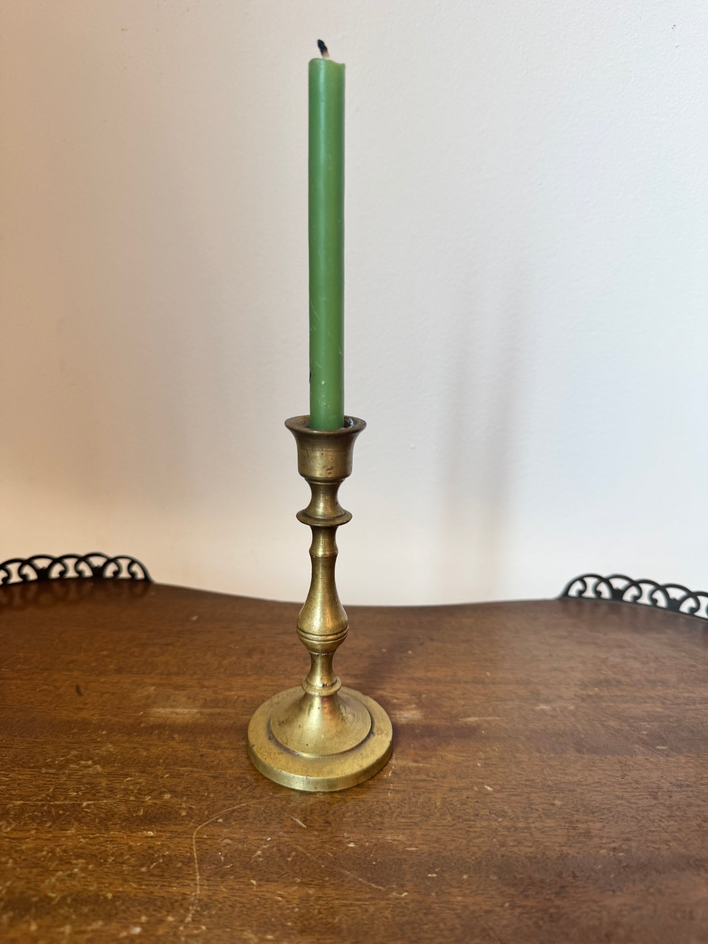 Vintage Solid Brass Candlestick – 5” Taper Holder