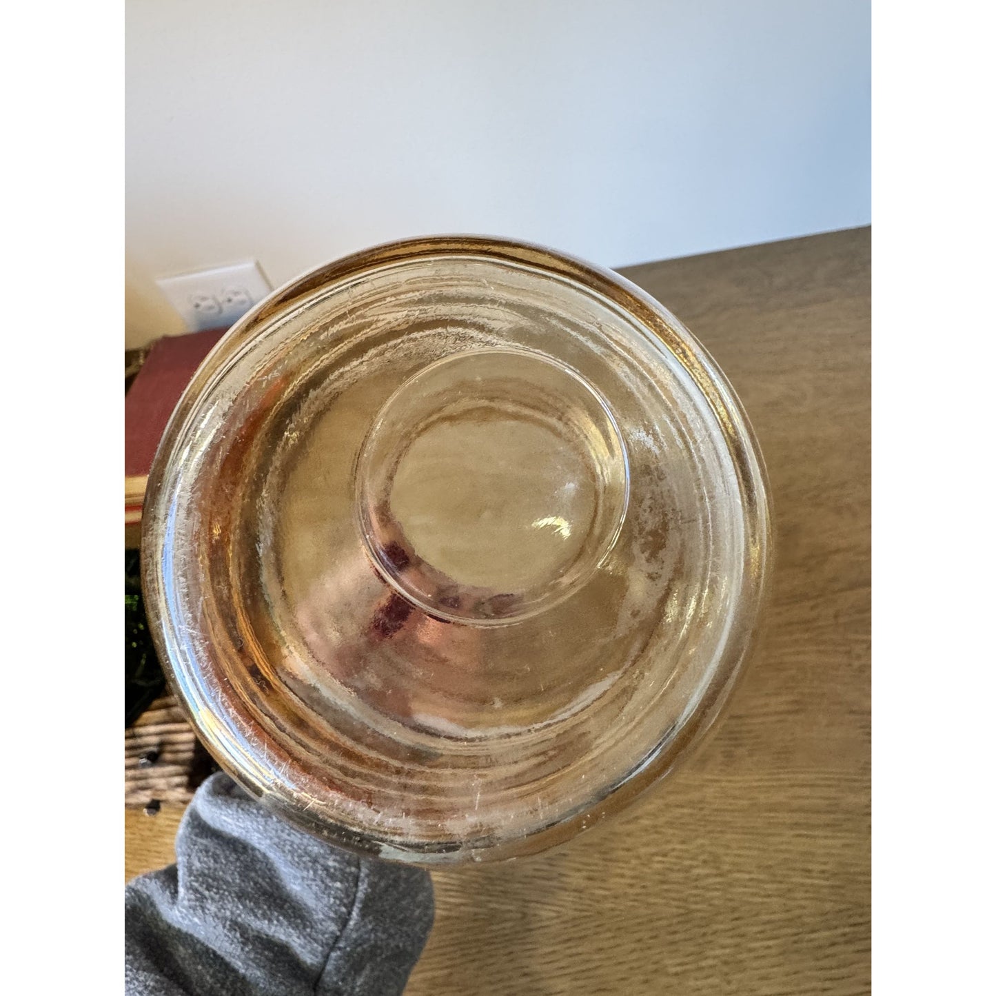 Mid-Century Marigold Glass Vase – 8”