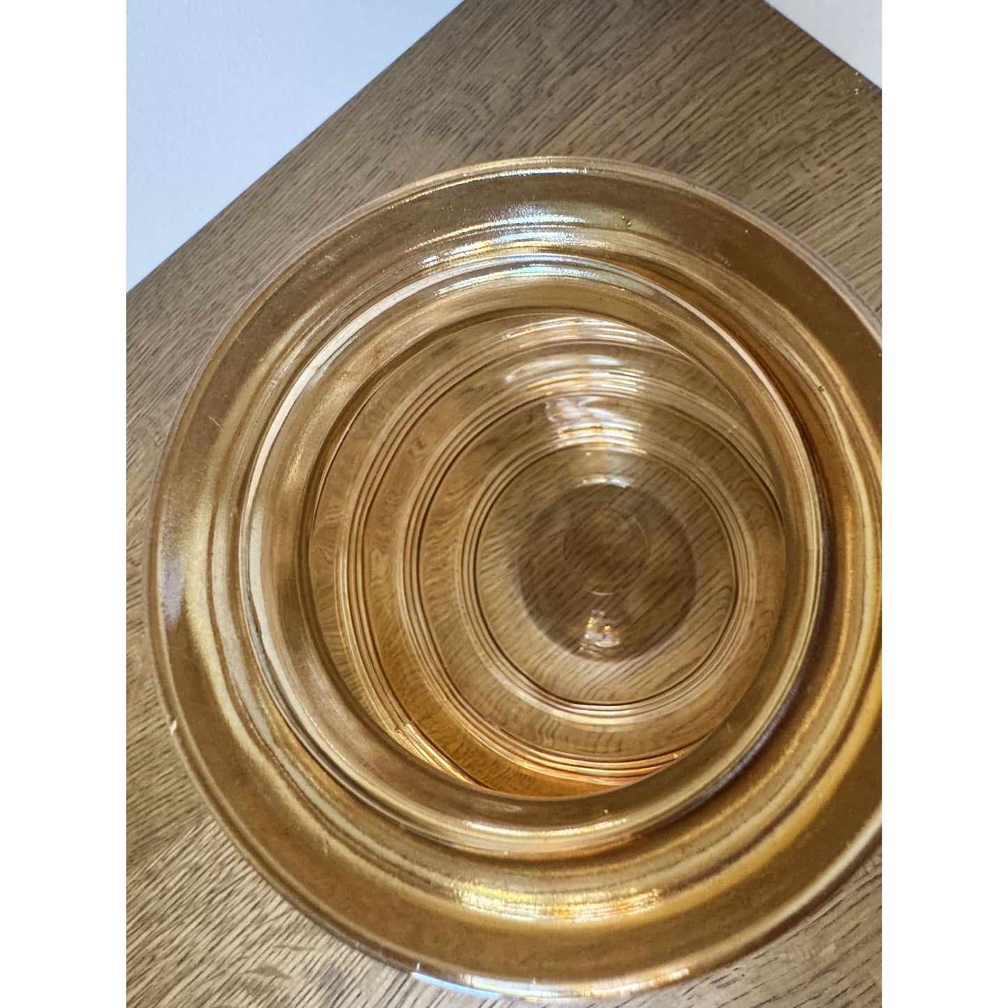 Mid-Century Marigold Glass Vase – 8”