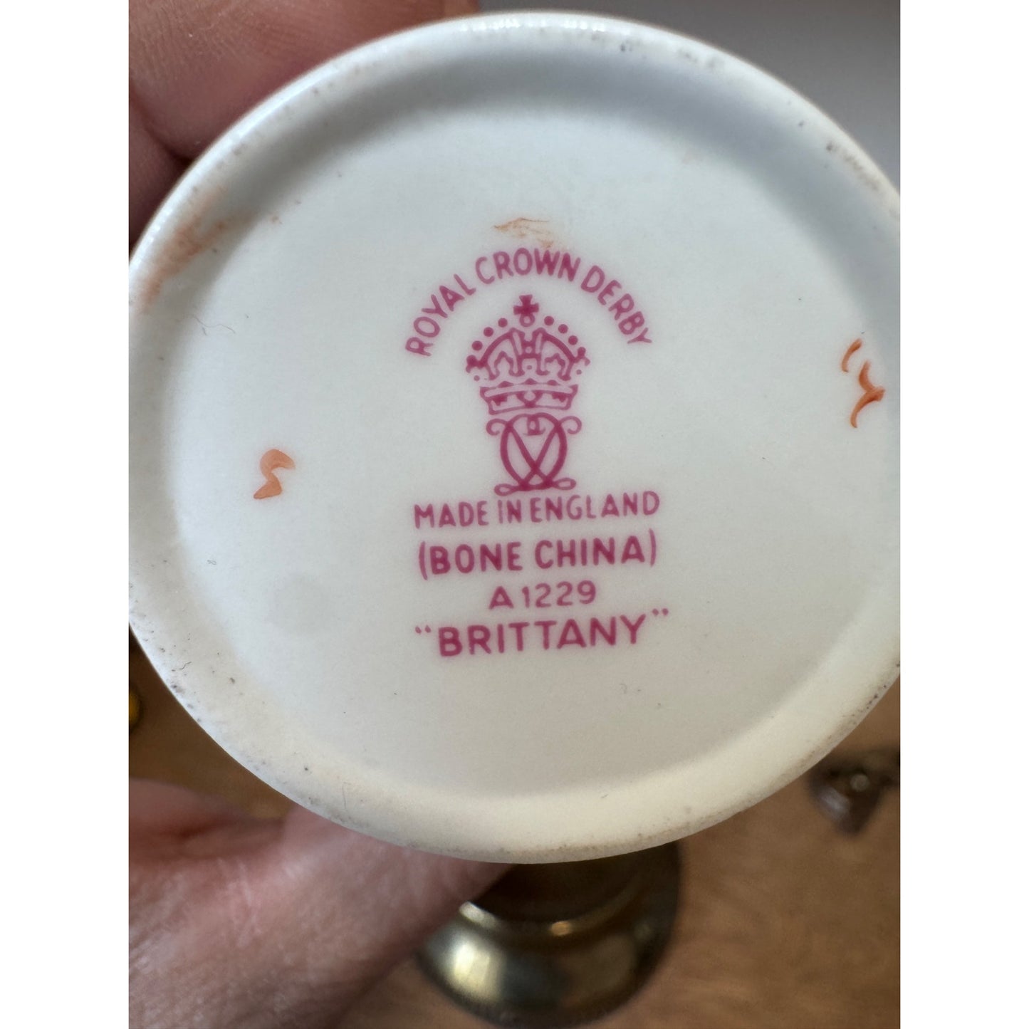 Royal Crown Derby “Brittany” Demitasse Cups | English Bone China (Cup Only)