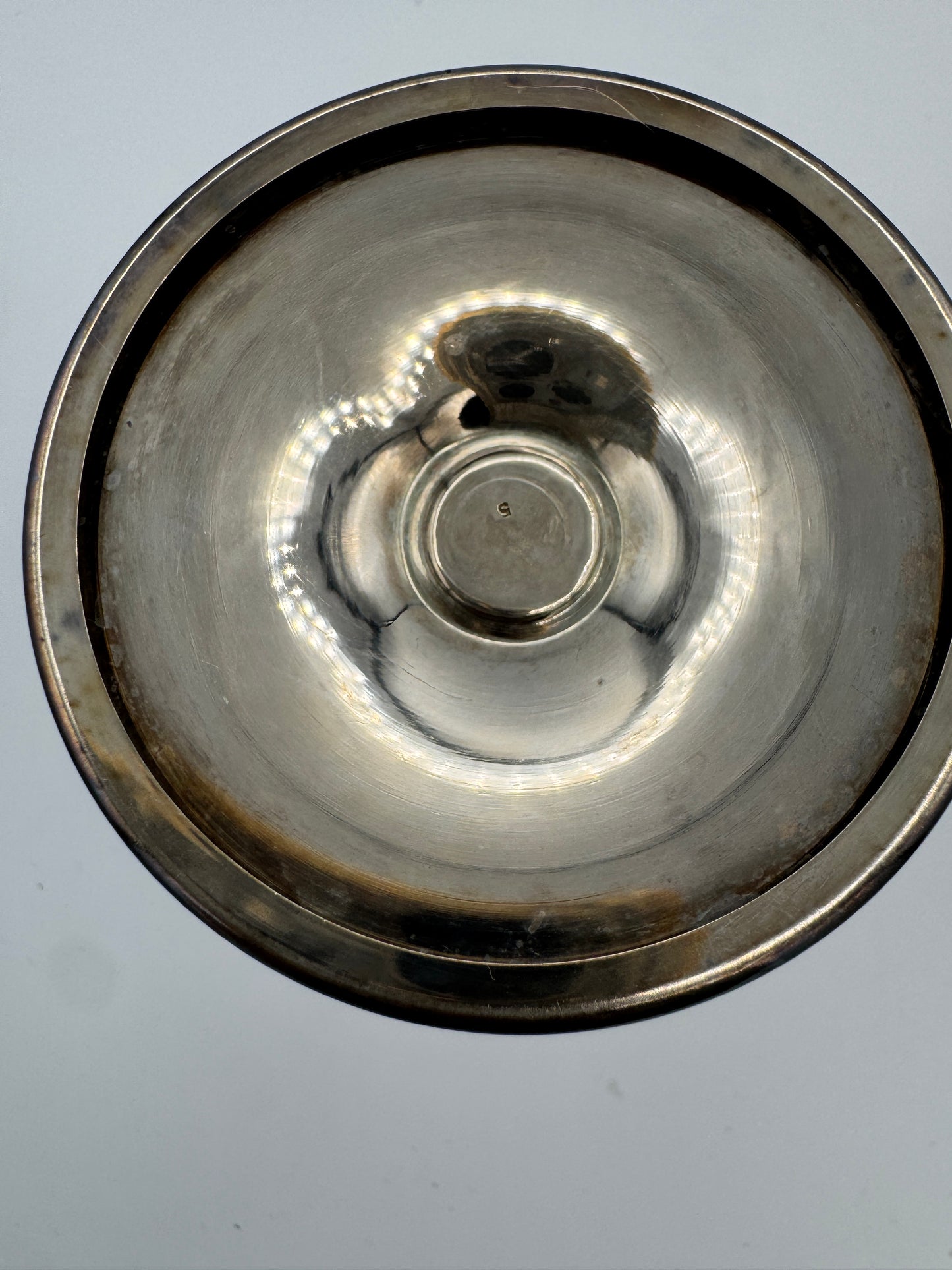 Raimond Silver-Plated Dessert Coupes with Golden Interior – Set of 2, Midcentury Barware