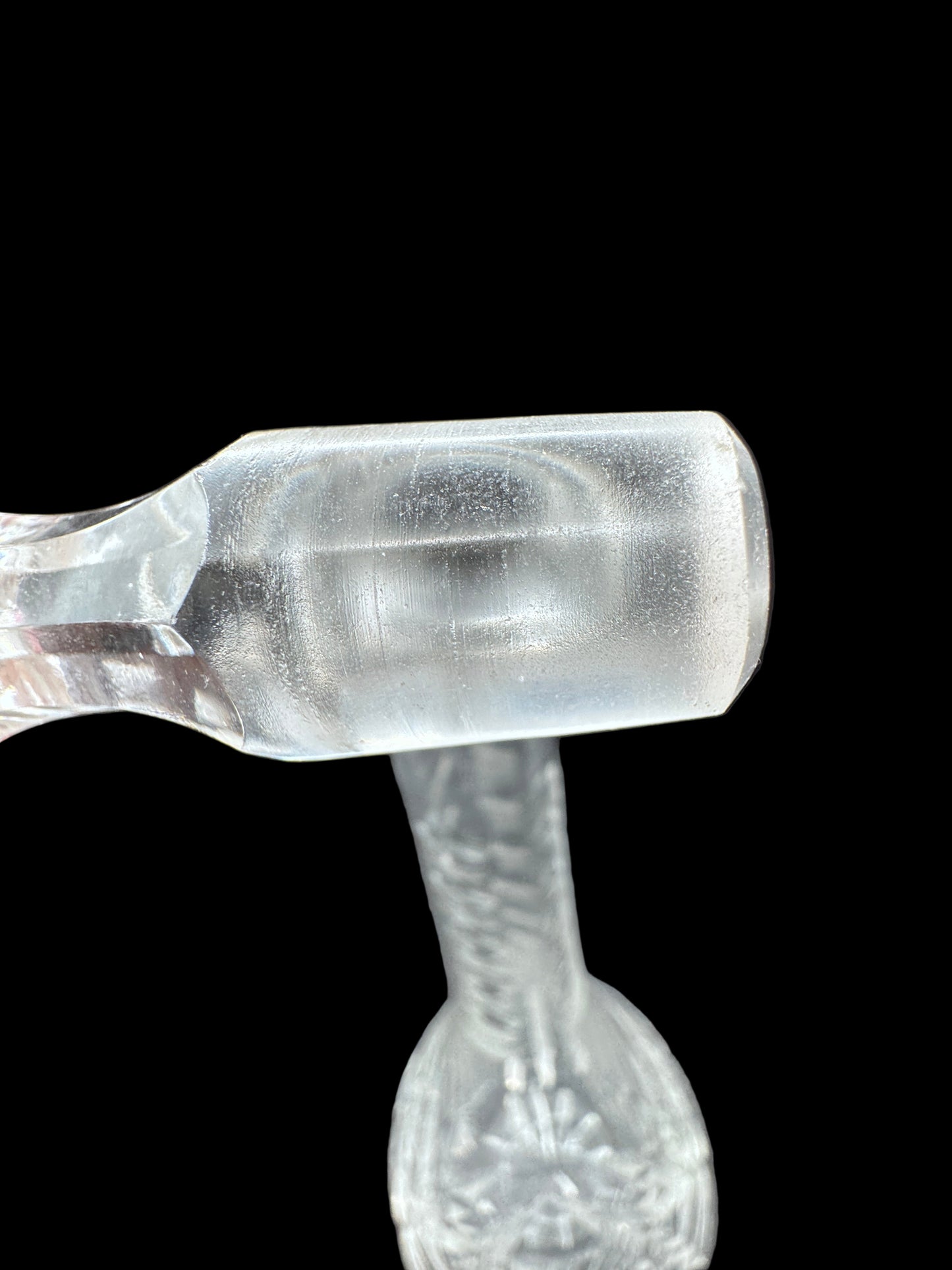 Cut Crystal Glass Decanter with Stopper – 16.25” Tall