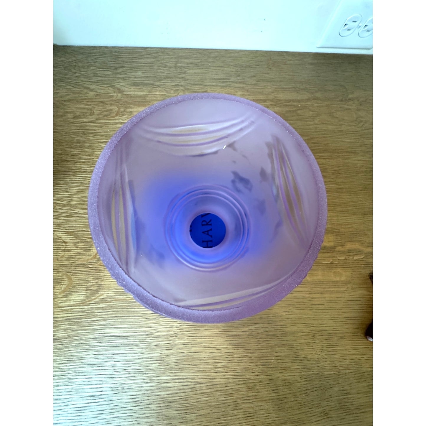 Pink Frosted Glass Lampshade Art Deco Style 5.5 Inch Shade