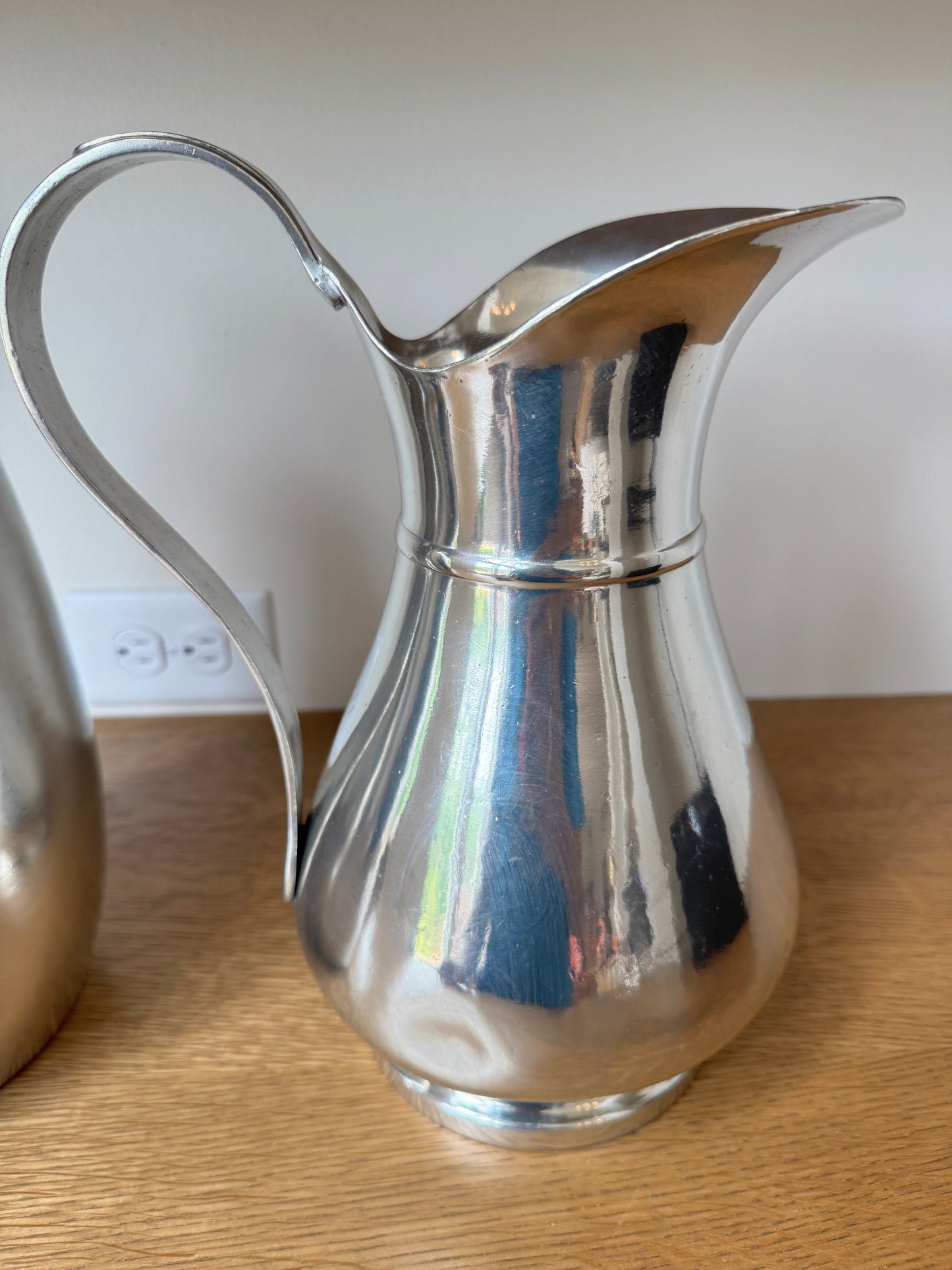 Barneys New York Silver-Plated Pitcher & Vase Set – Polished Finish with Original Tags