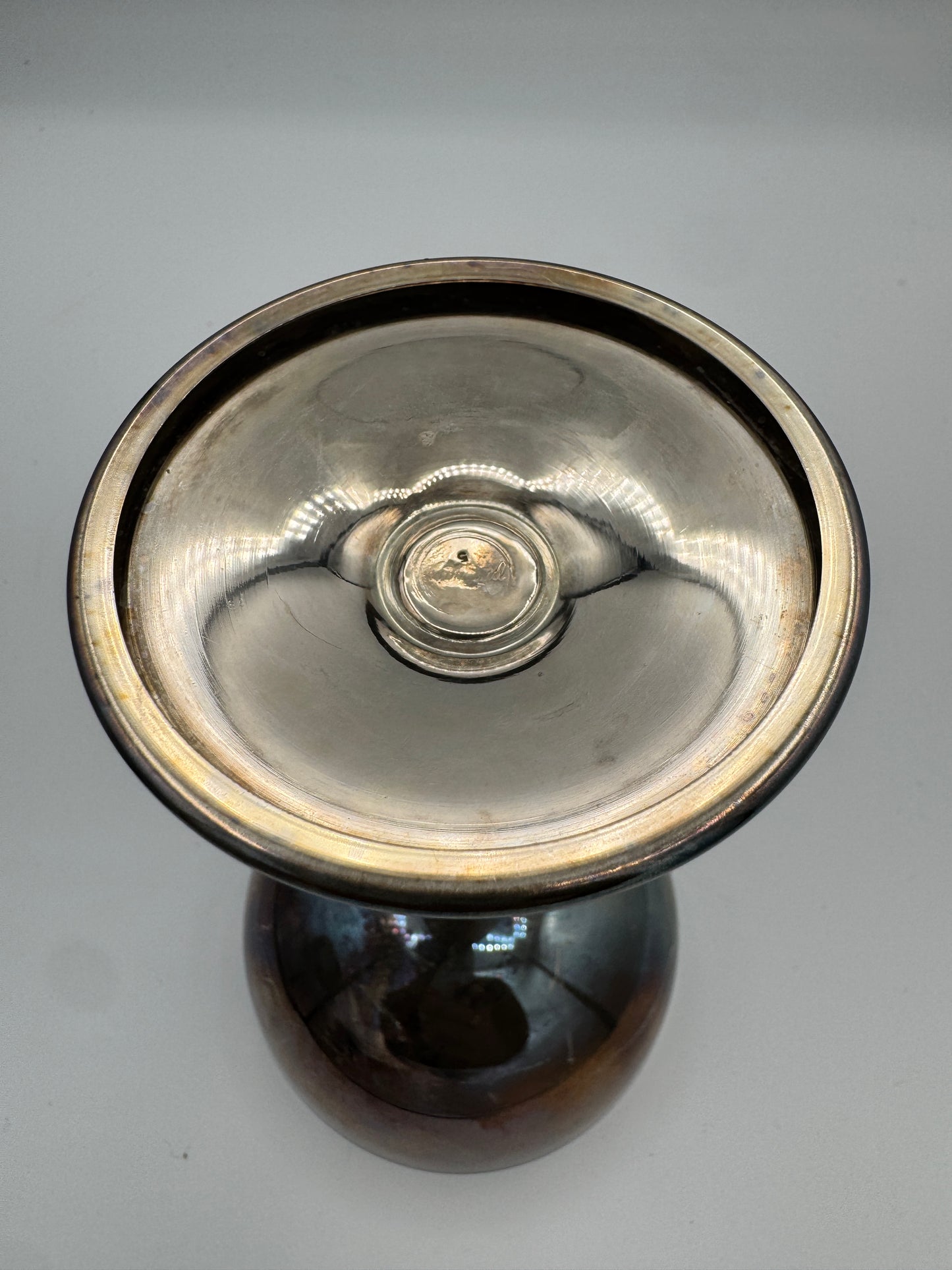 Raimond Silver-Plated Dessert Coupes with Golden Interior – Set of 2, Midcentury Barware