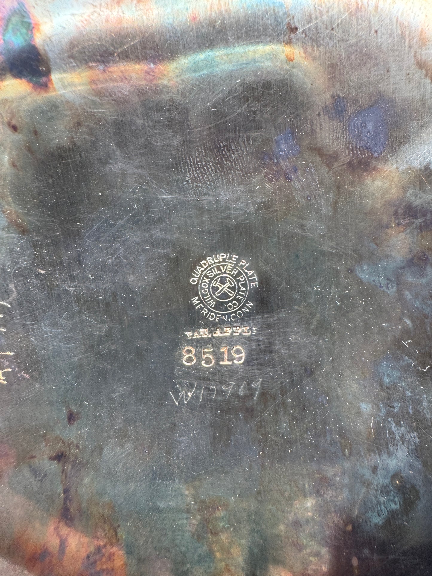 Antique Wilcox Silver Plate Co. Quadruple Plate Candlesticks – Victorian Era, Ornate Silver Candle Holders (Pair), c.1880s