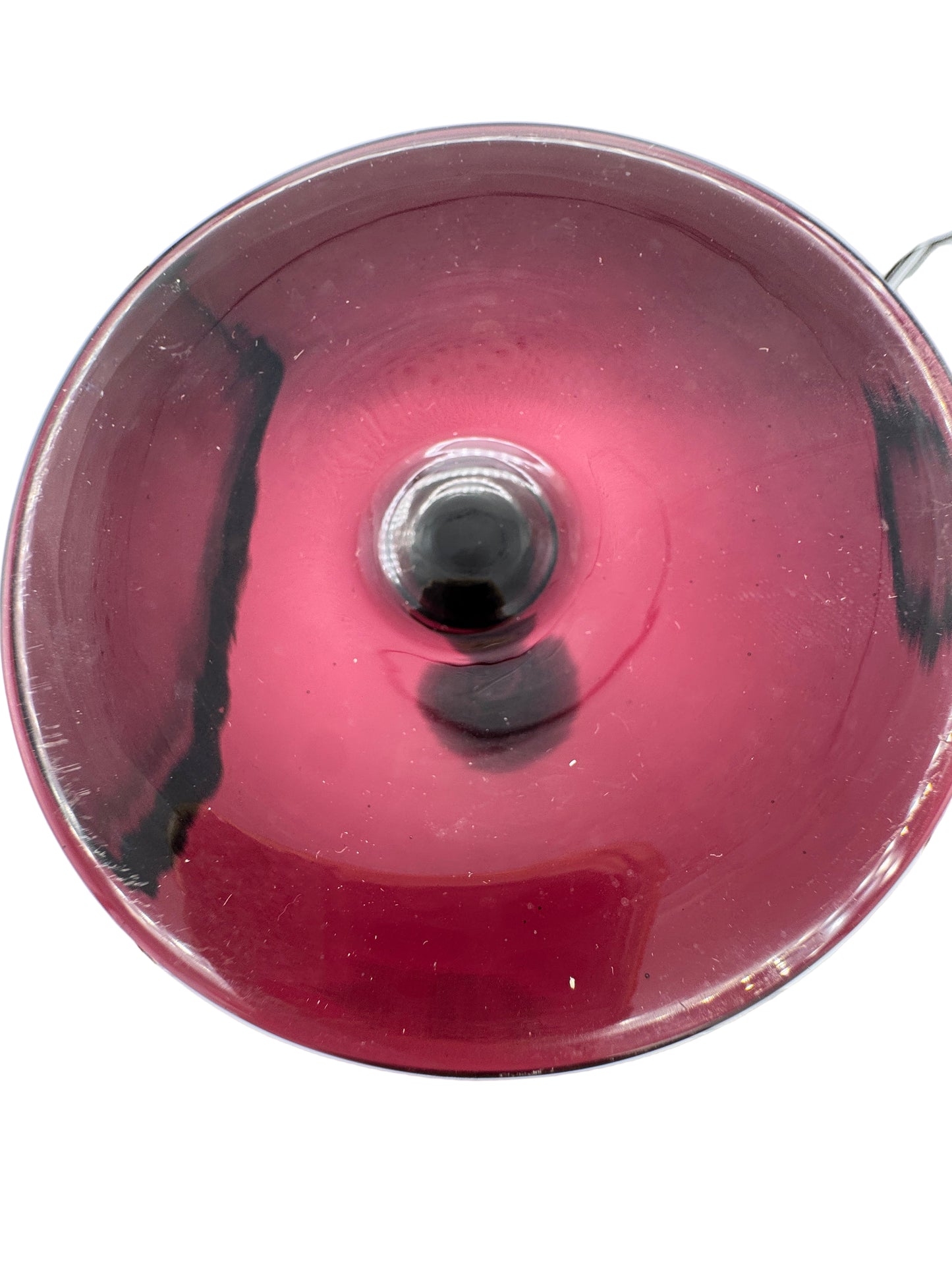 Empoli Amethyst Optic Footed Vase – 15” Tall Art Glass